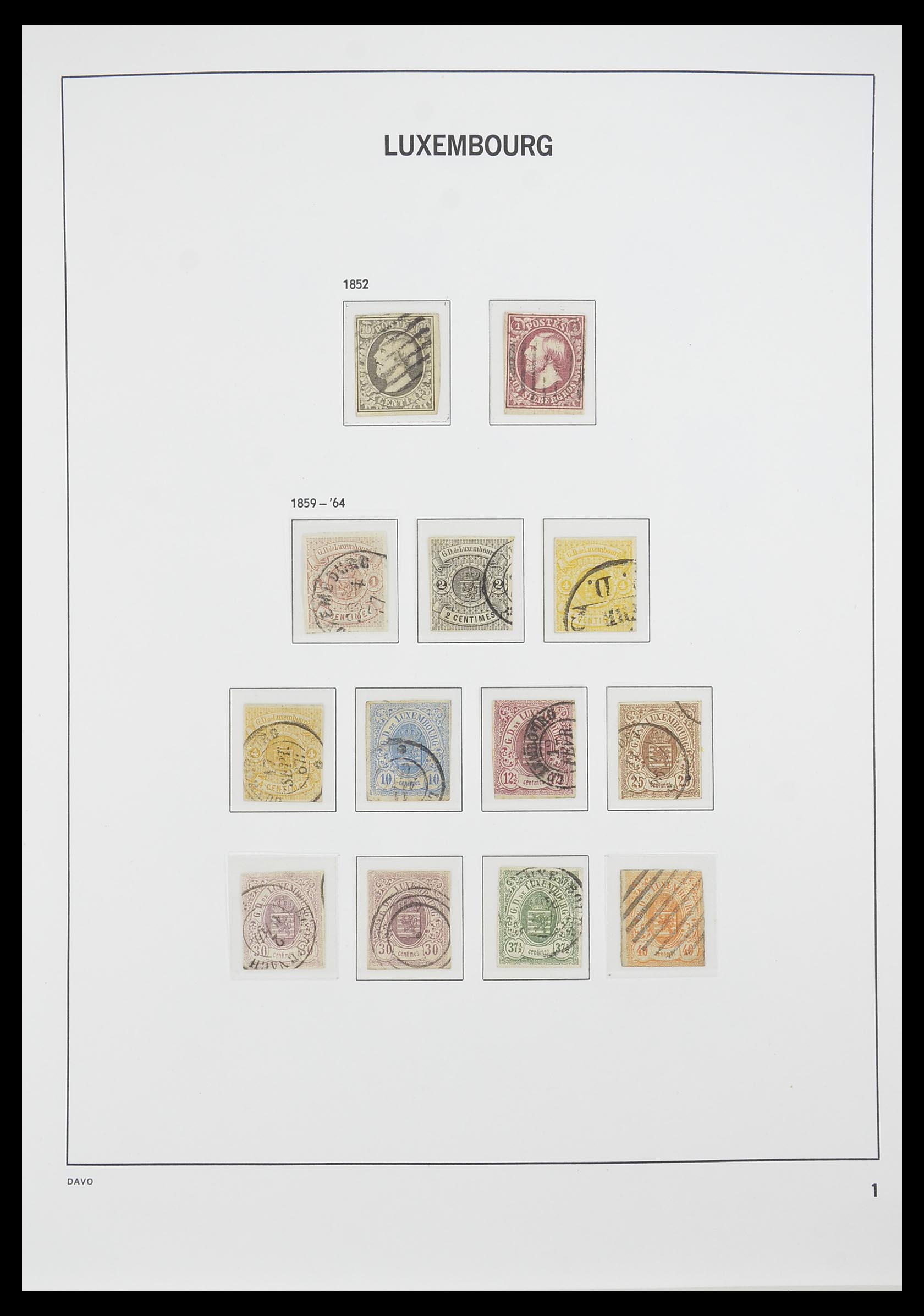 33774 001 - Postzegelverzameling 33774 Luxemburg 1852-2018!