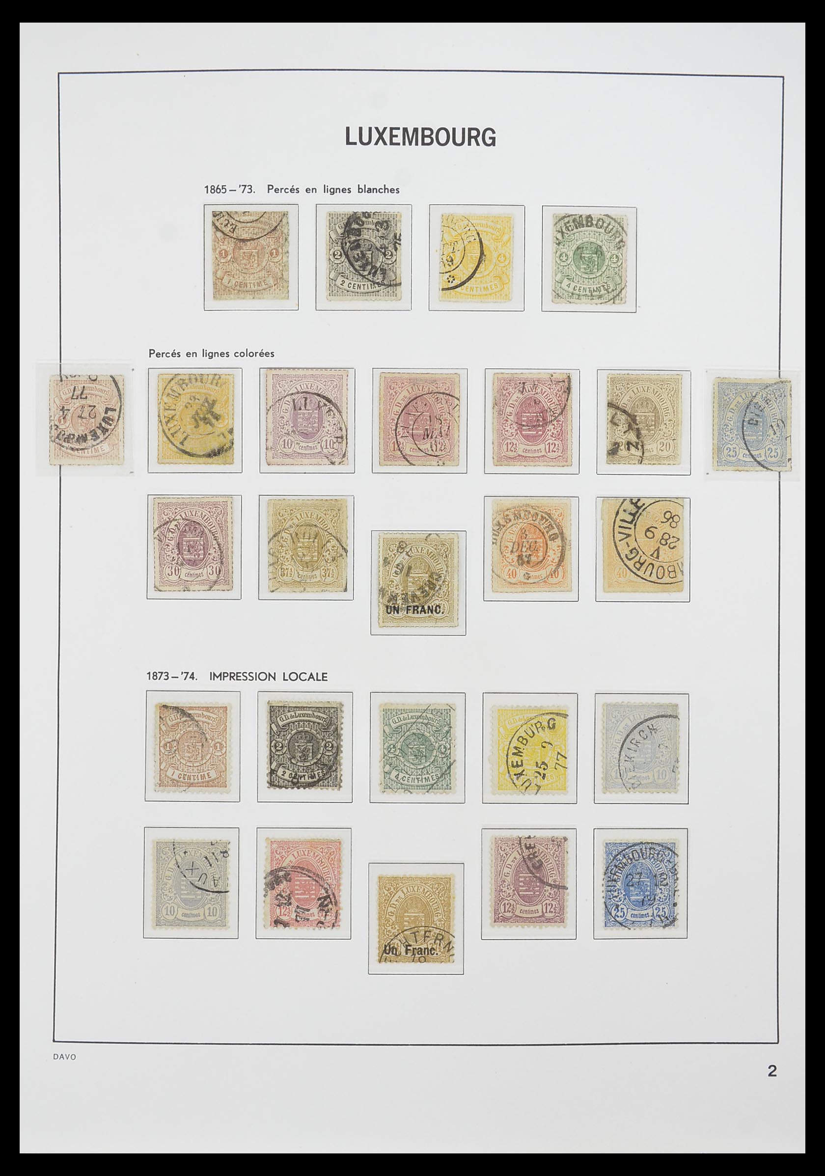 33774 002 - Postzegelverzameling 33774 Luxemburg 1852-2018!
