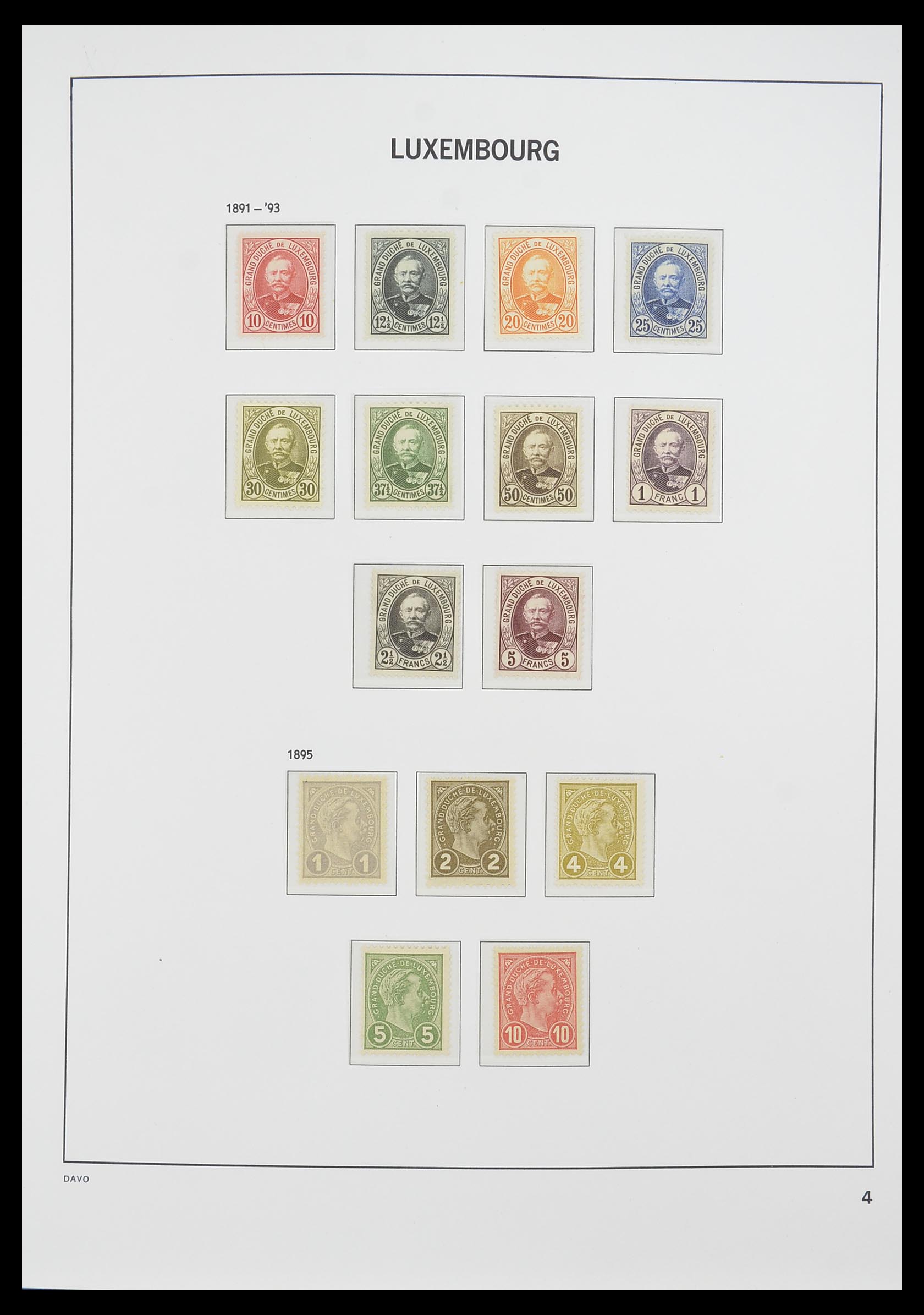 33774 004 - Stamp collection 33774 Luxembourg 1852-2018!