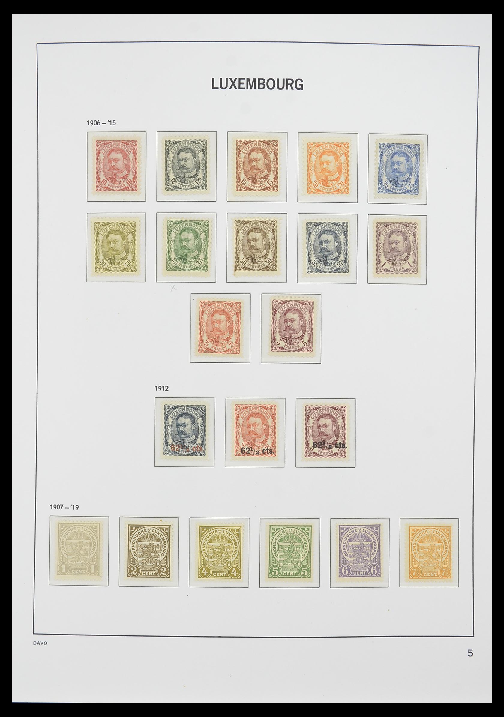 33774 005 - Postzegelverzameling 33774 Luxemburg 1852-2018!