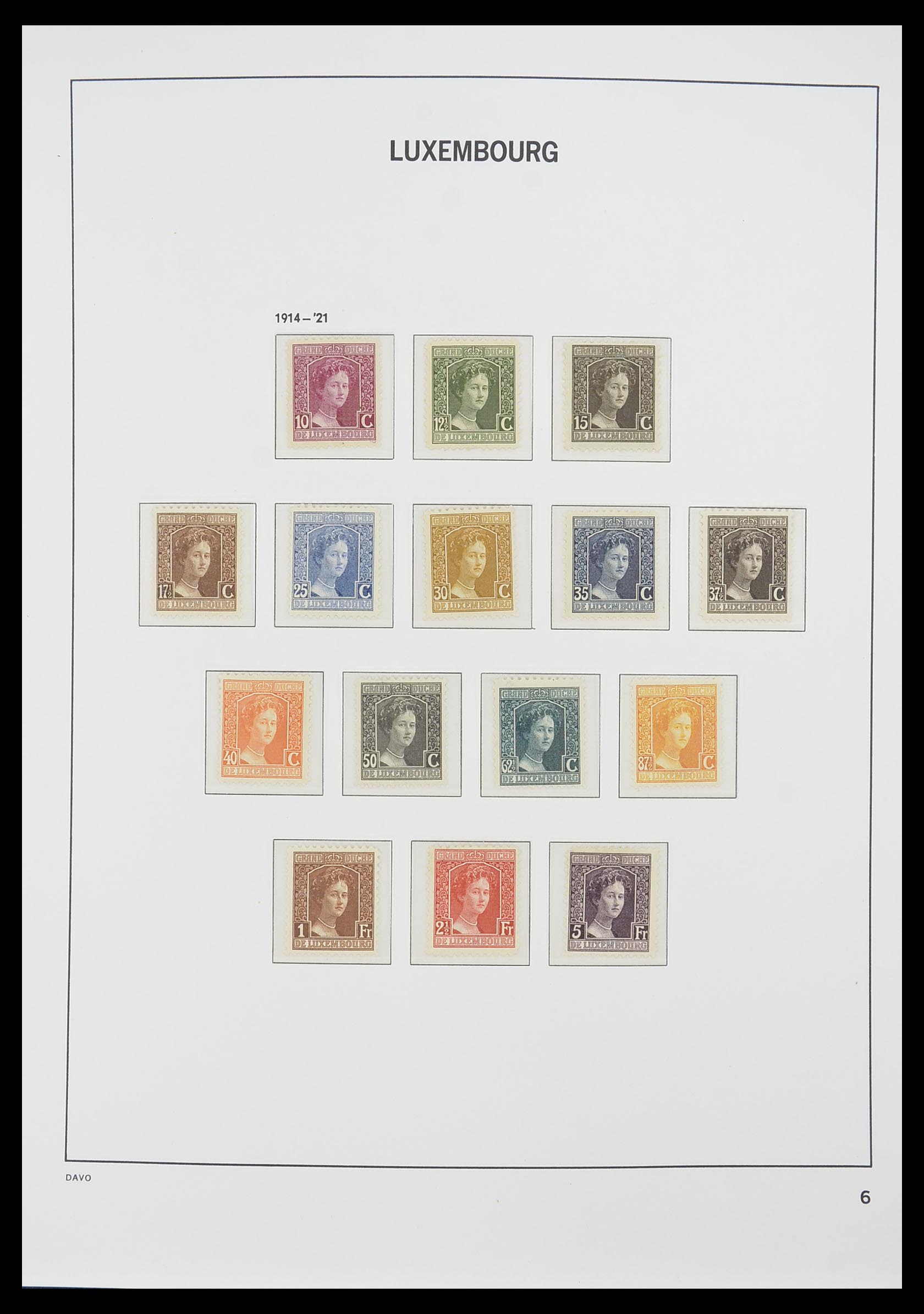 33774 006 - Postzegelverzameling 33774 Luxemburg 1852-2018!