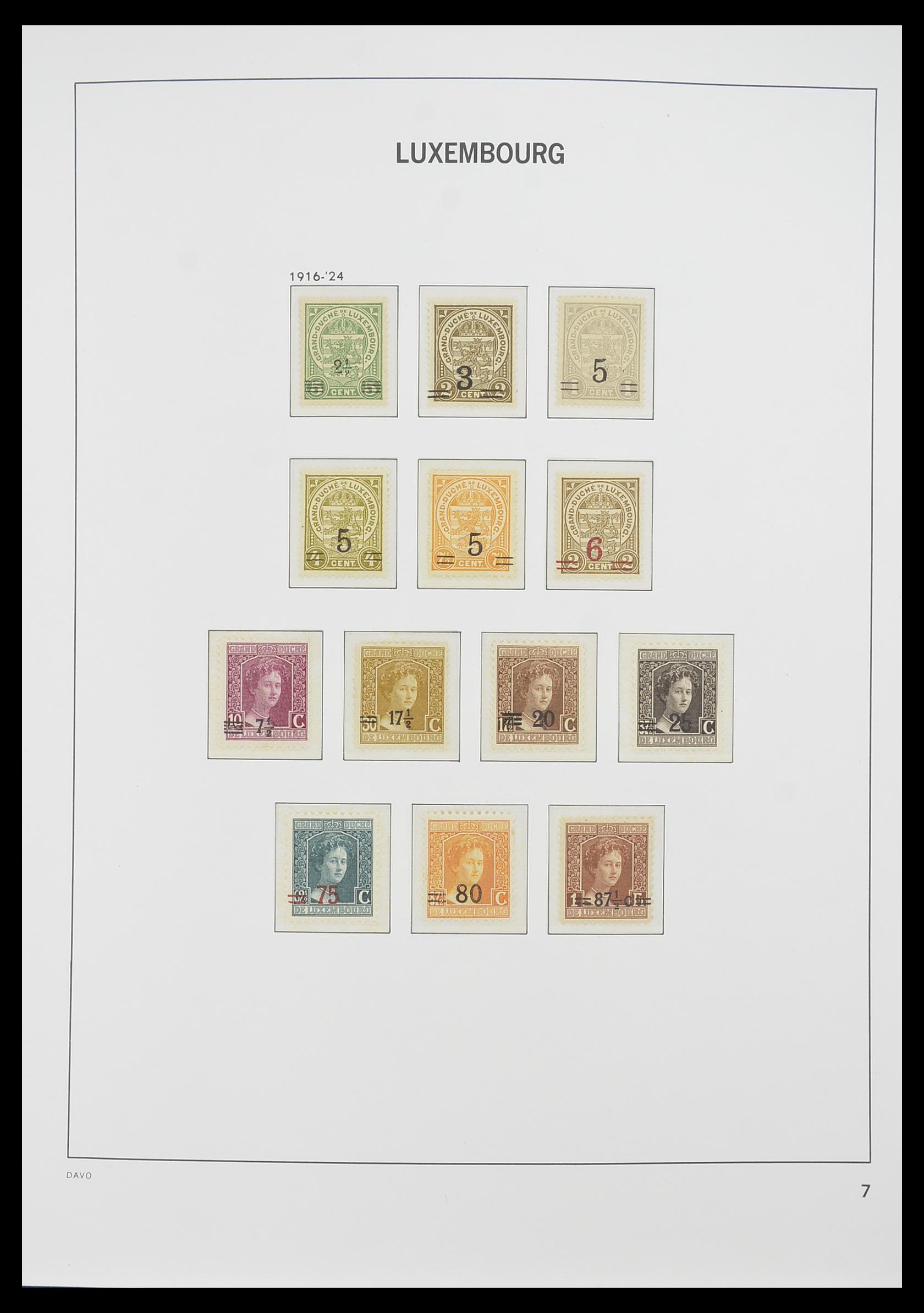 33774 007 - Stamp collection 33774 Luxembourg 1852-2018!