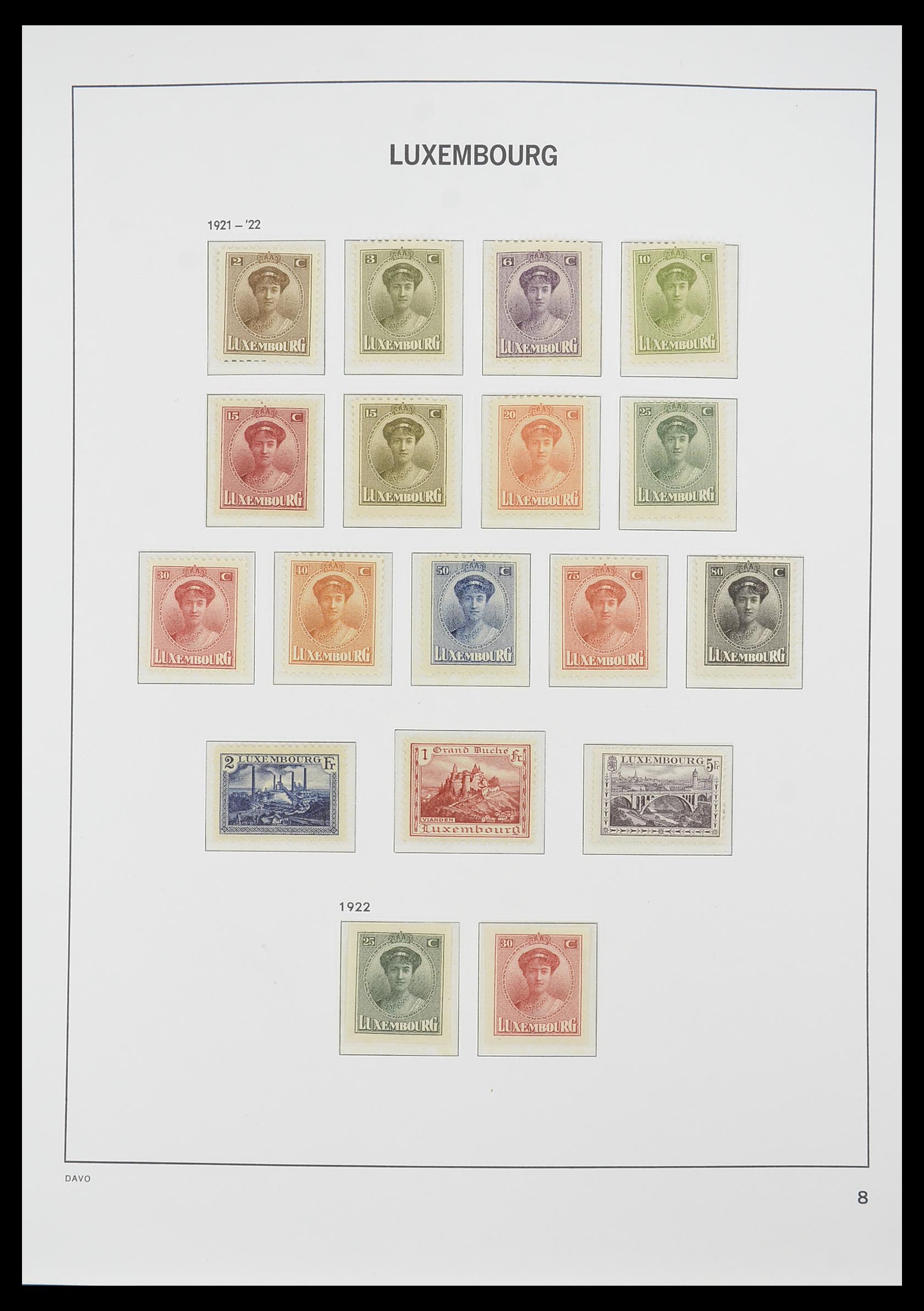 33774 008 - Postzegelverzameling 33774 Luxemburg 1852-2018!