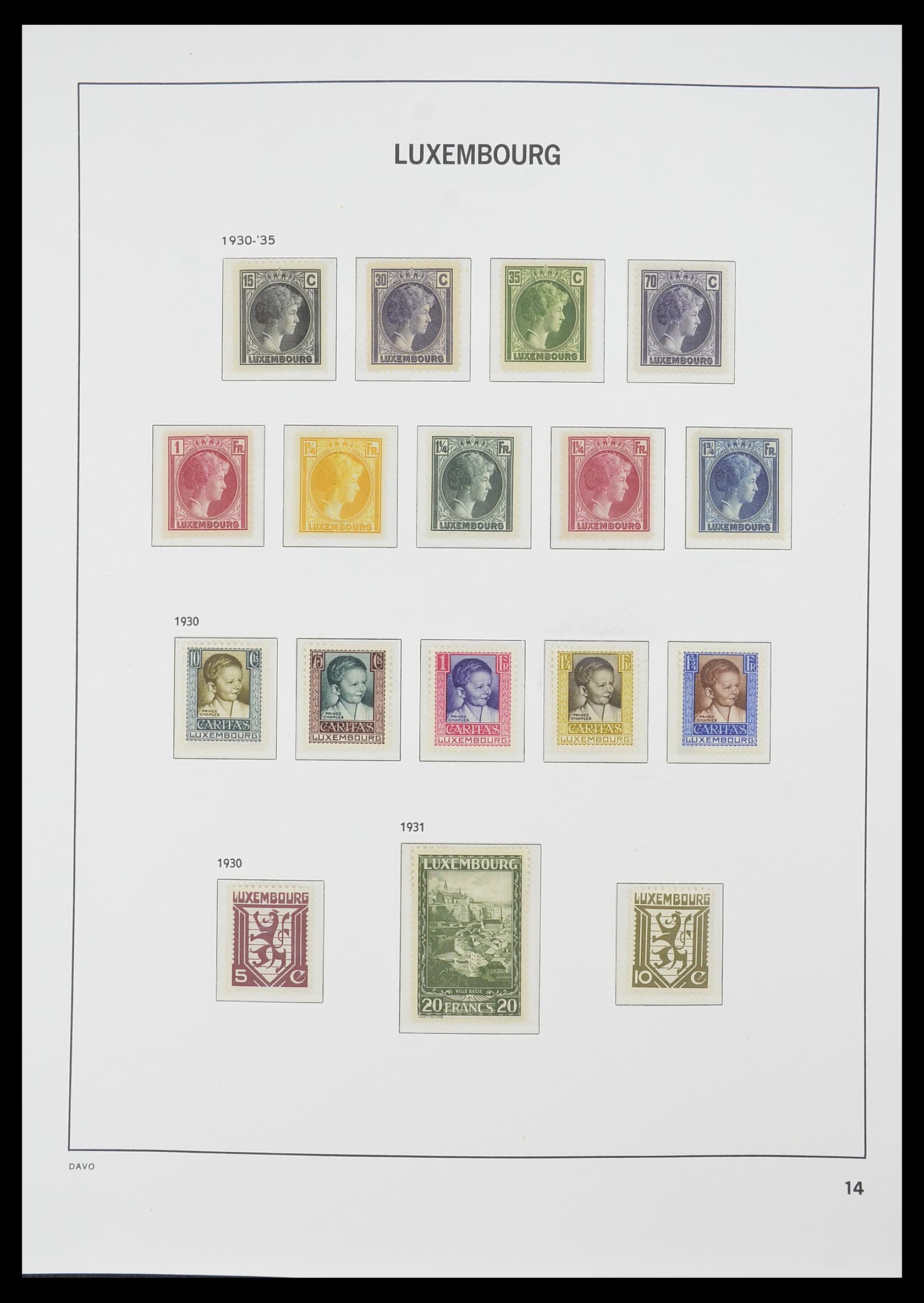 33774 016 - Stamp collection 33774 Luxembourg 1852-2018!
