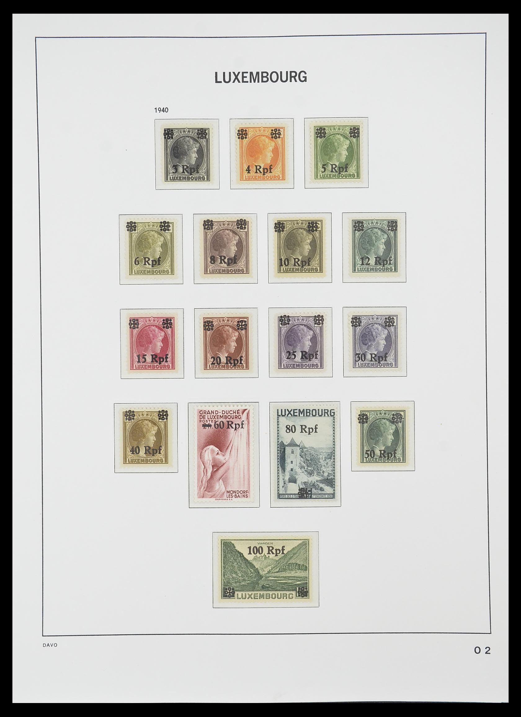33774 028 - Stamp collection 33774 Luxembourg 1852-2018!