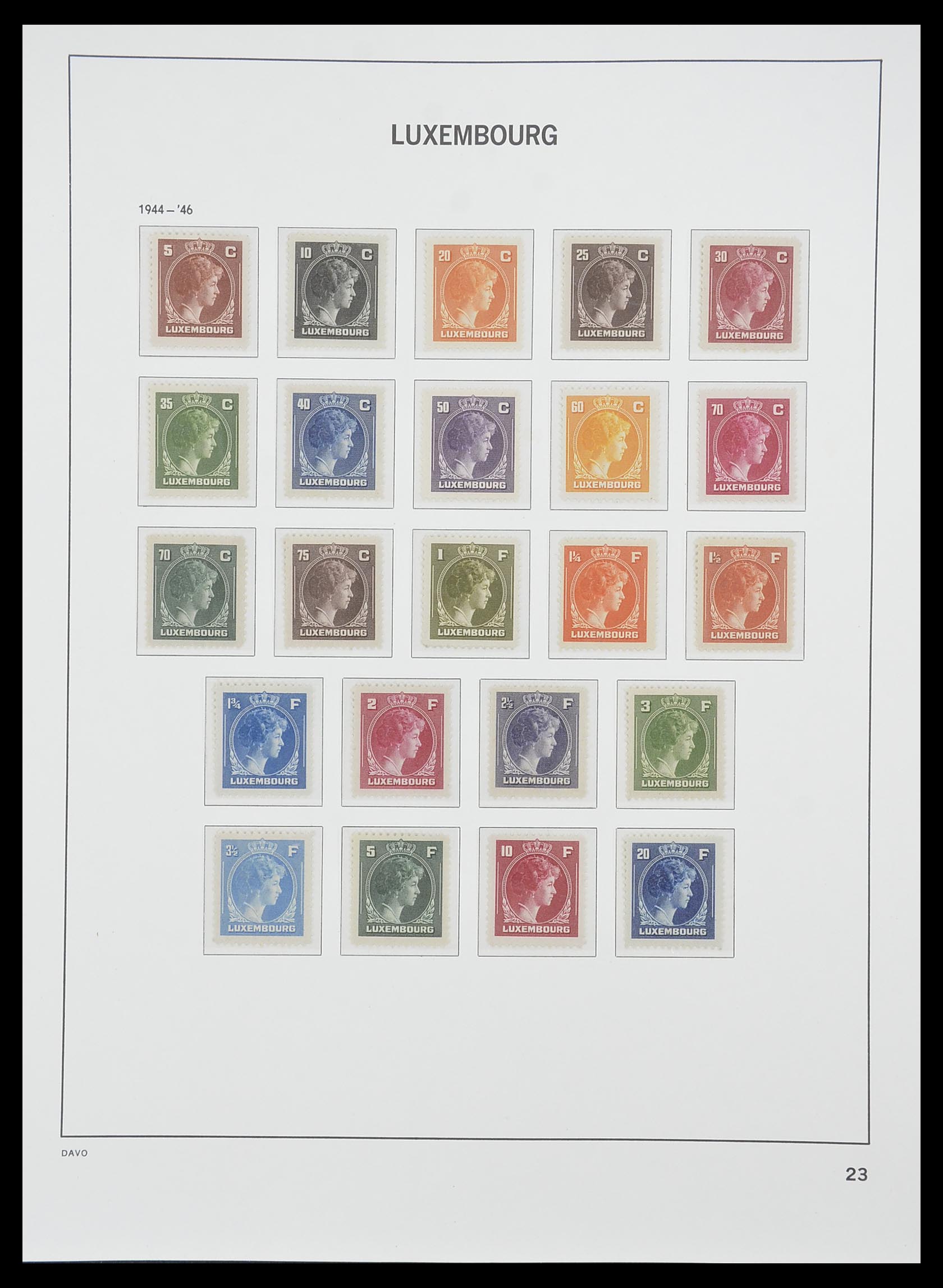 33774 030 - Stamp collection 33774 Luxembourg 1852-2018!