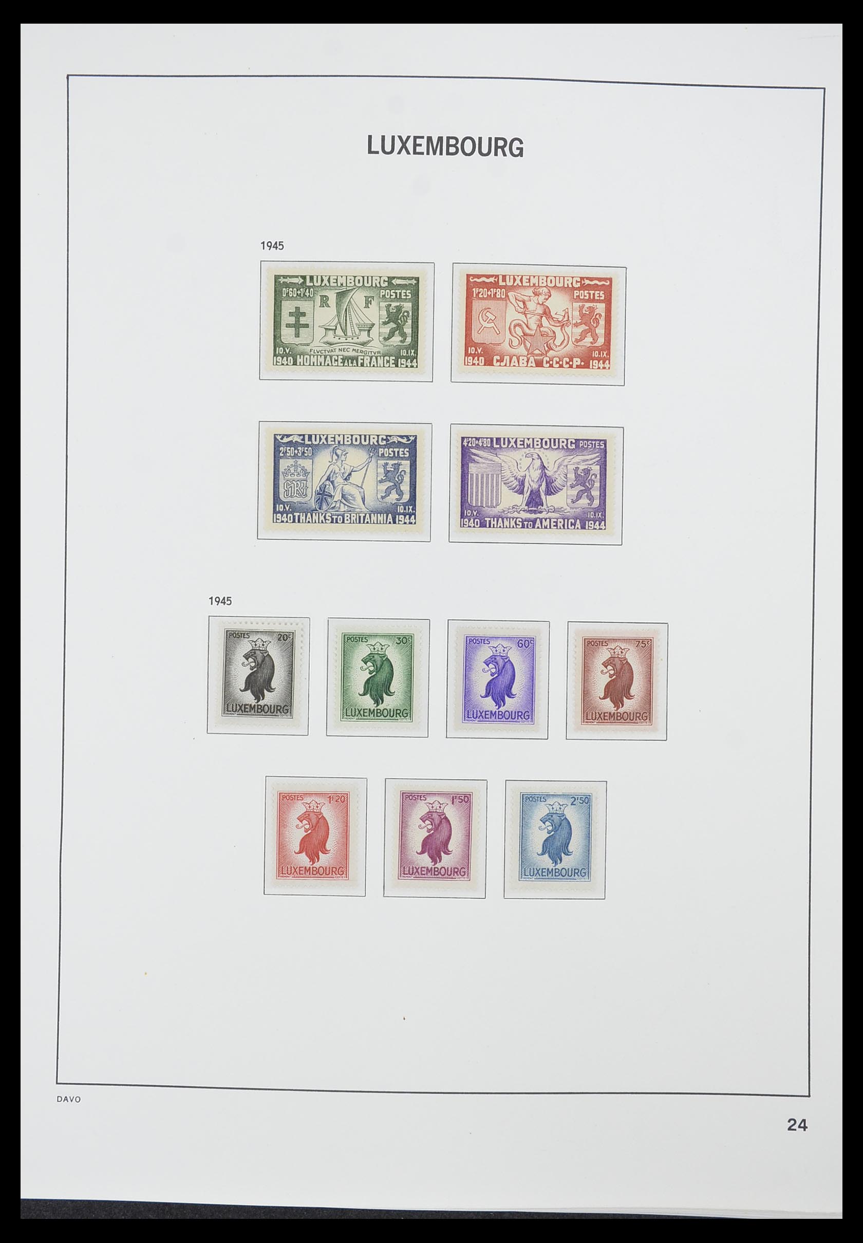 33774 032 - Stamp collection 33774 Luxembourg 1852-2018!