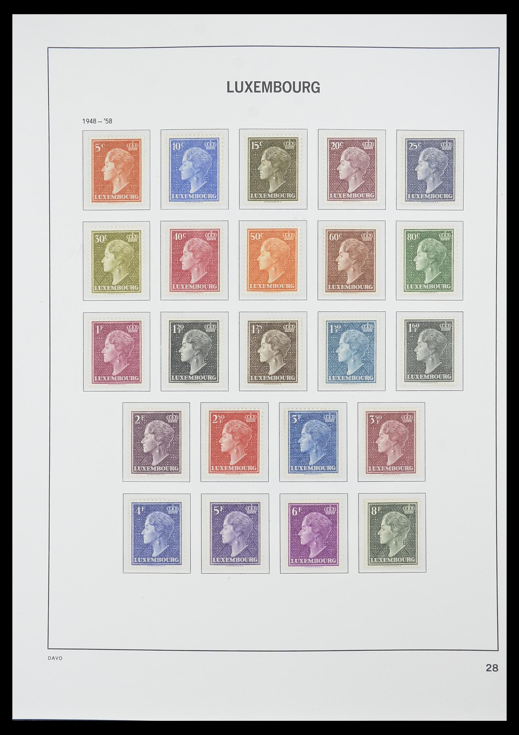 33774 039 - Stamp collection 33774 Luxembourg 1852-2018!