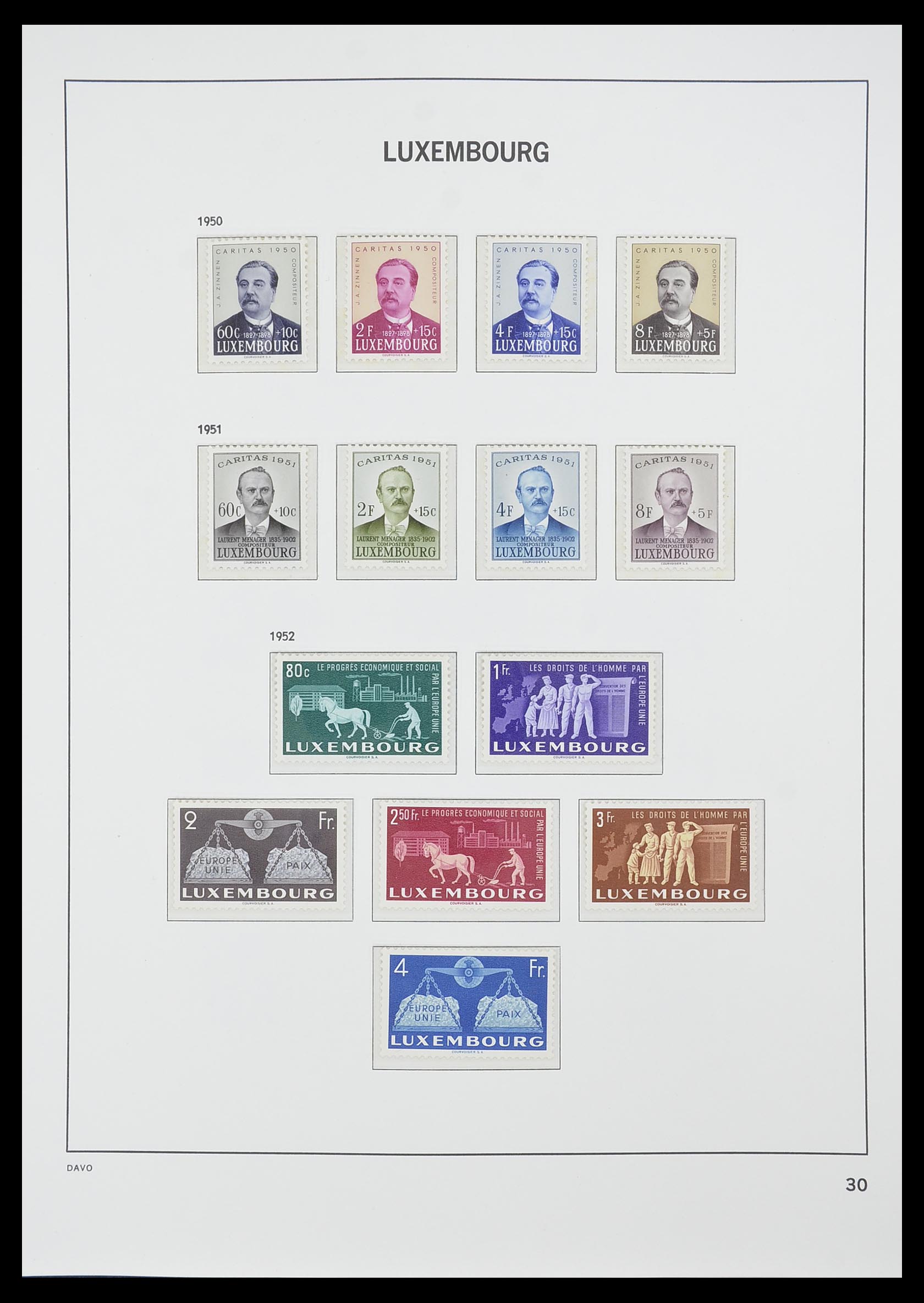 33774 042 - Stamp collection 33774 Luxembourg 1852-2018!