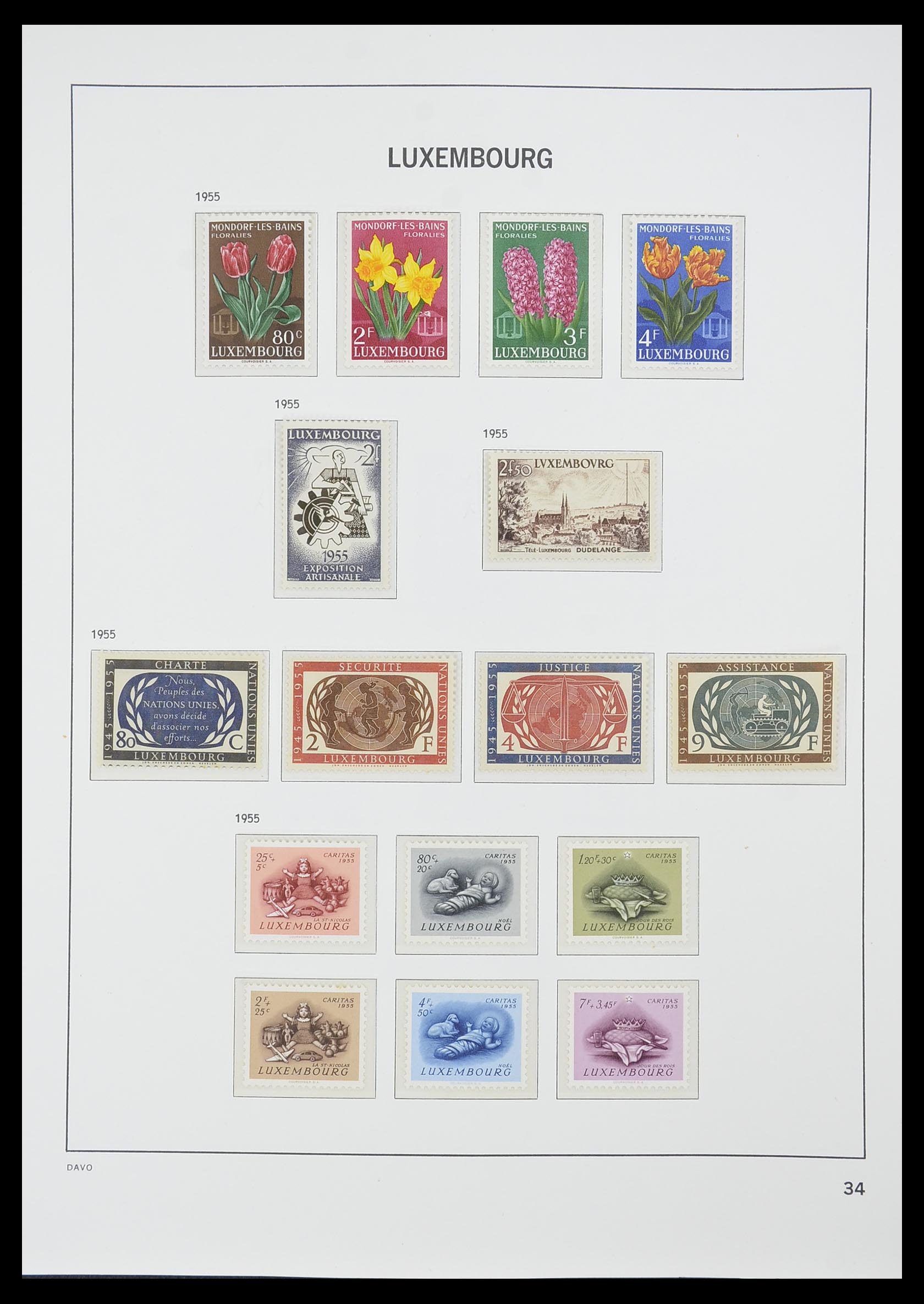 33774 047 - Stamp collection 33774 Luxembourg 1852-2018!