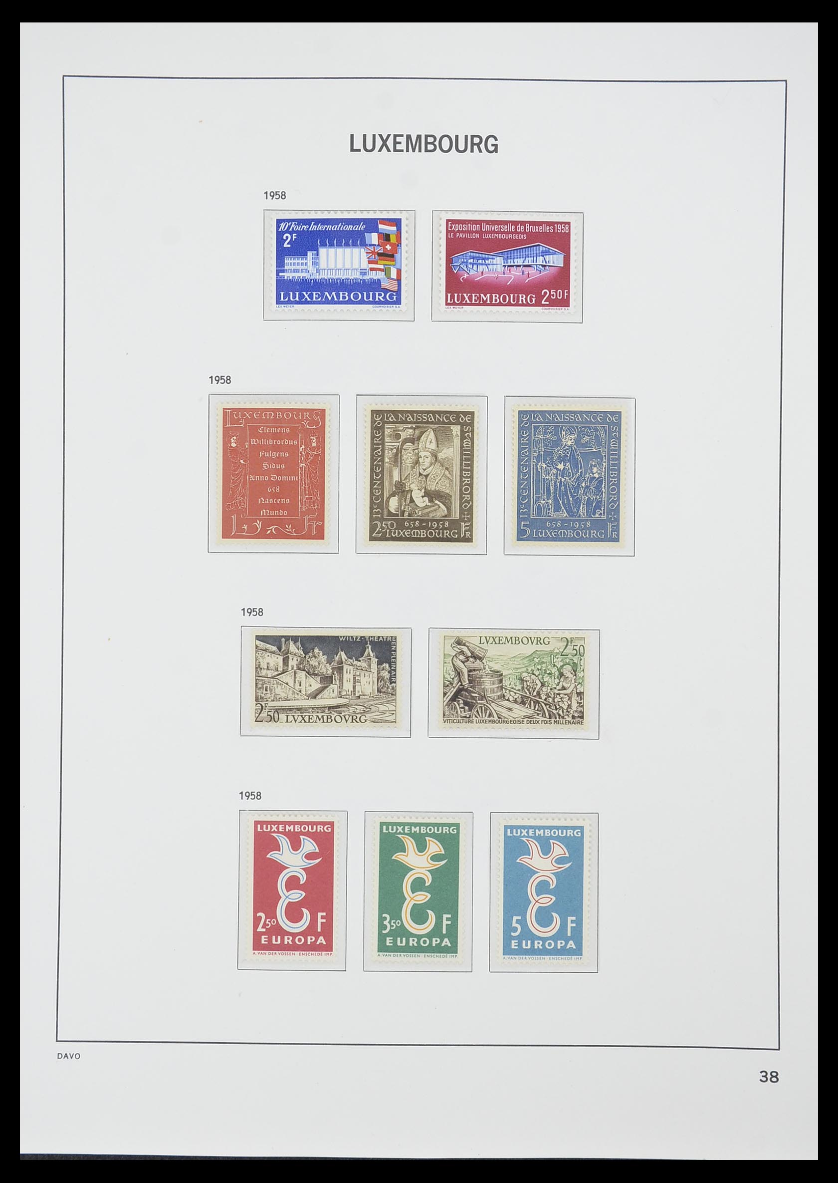 33774 051 - Stamp collection 33774 Luxembourg 1852-2018!