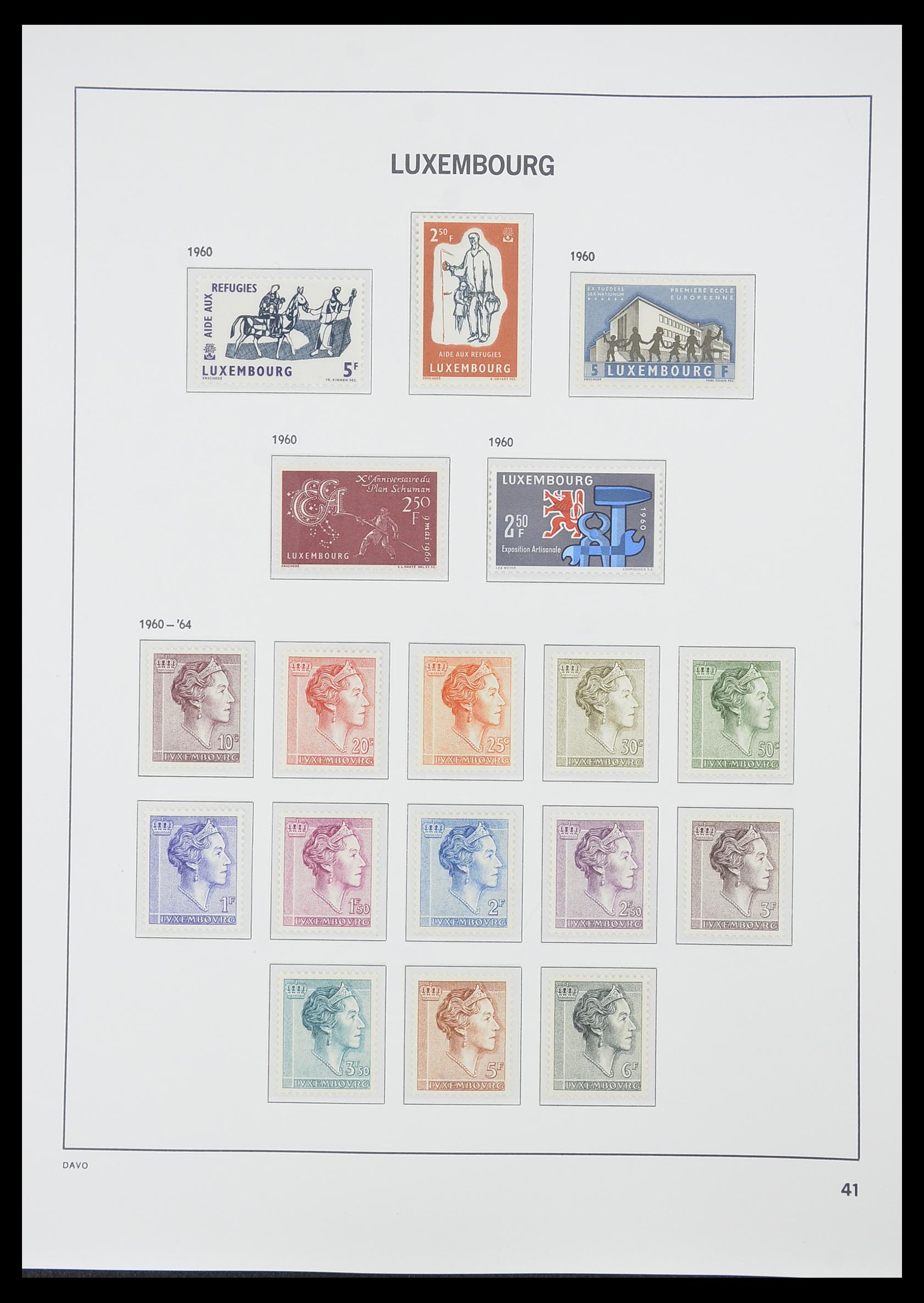 33774 054 - Stamp collection 33774 Luxembourg 1852-2018!