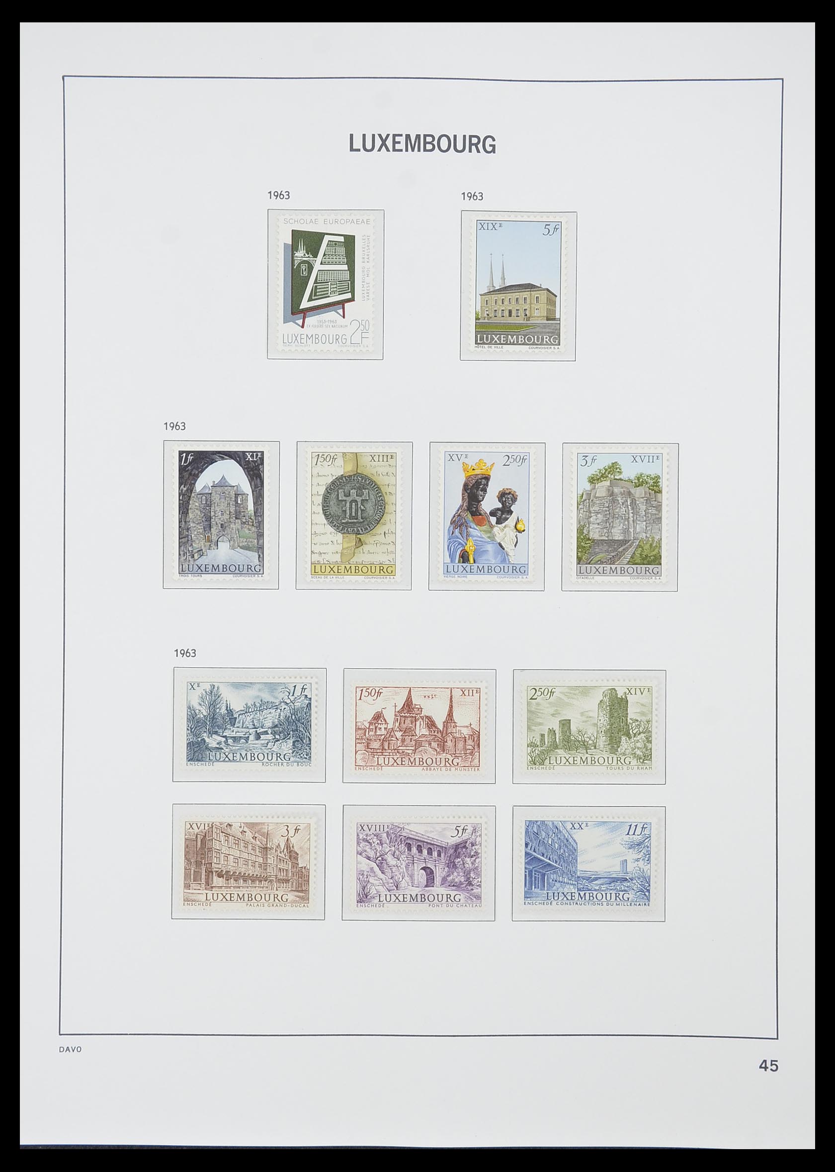 33774 058 - Stamp collection 33774 Luxembourg 1852-2018!