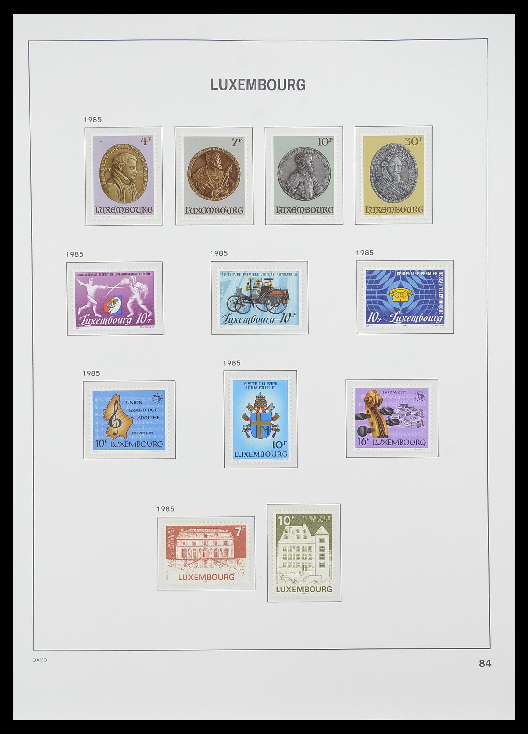 33774 100 - Postzegelverzameling 33774 Luxemburg 1852-2018!
