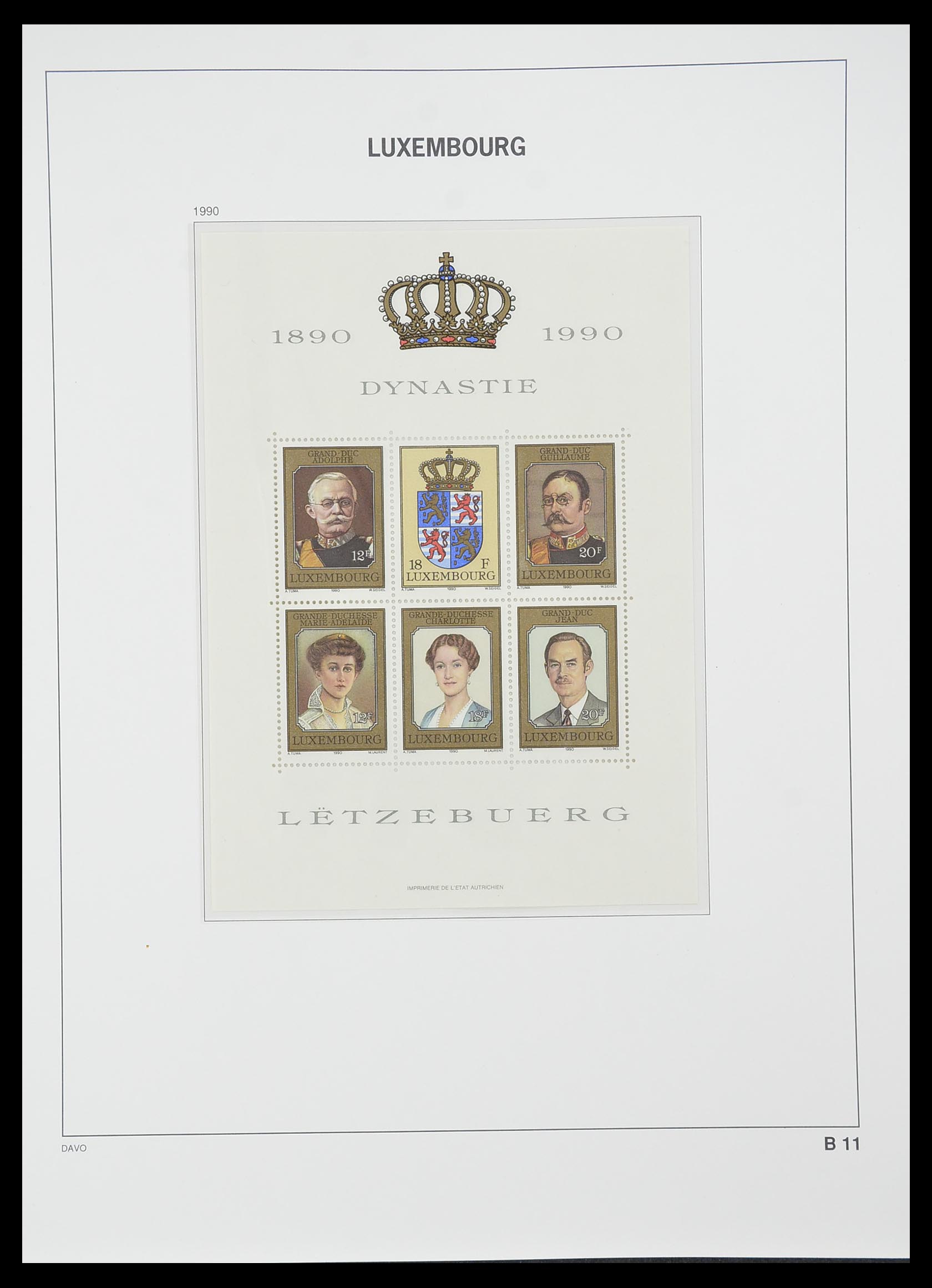 33774 112 - Postzegelverzameling 33774 Luxemburg 1852-2018!