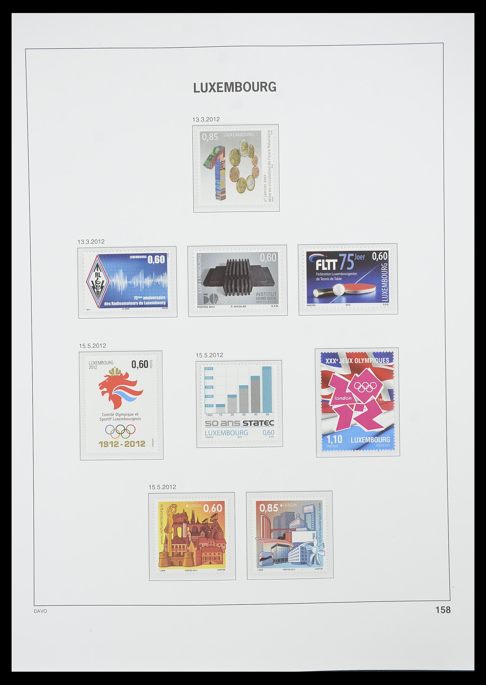 33774 204 - Postzegelverzameling 33774 Luxemburg 1852-2018!