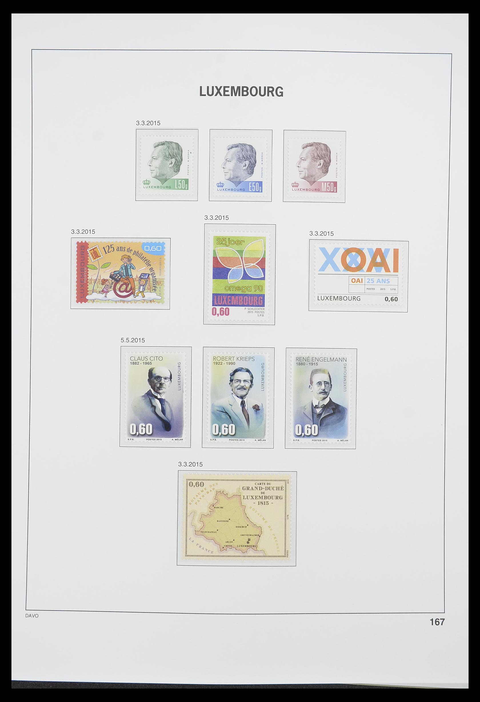 33774 223 - Stamp collection 33774 Luxembourg 1852-2018!