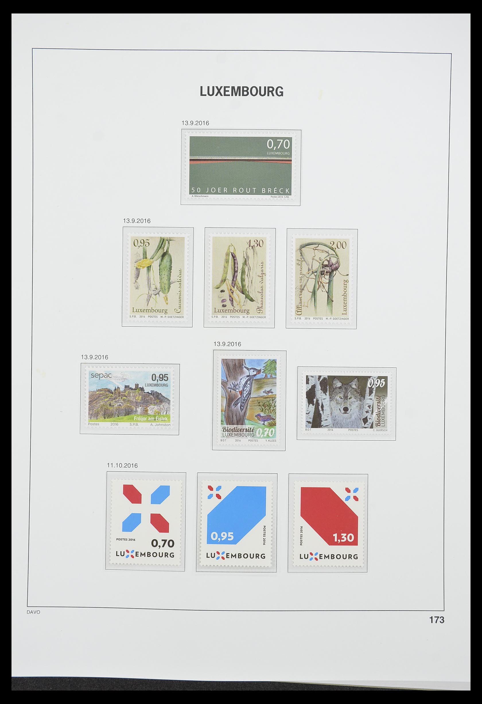 33774 234 - Stamp collection 33774 Luxembourg 1852-2018!