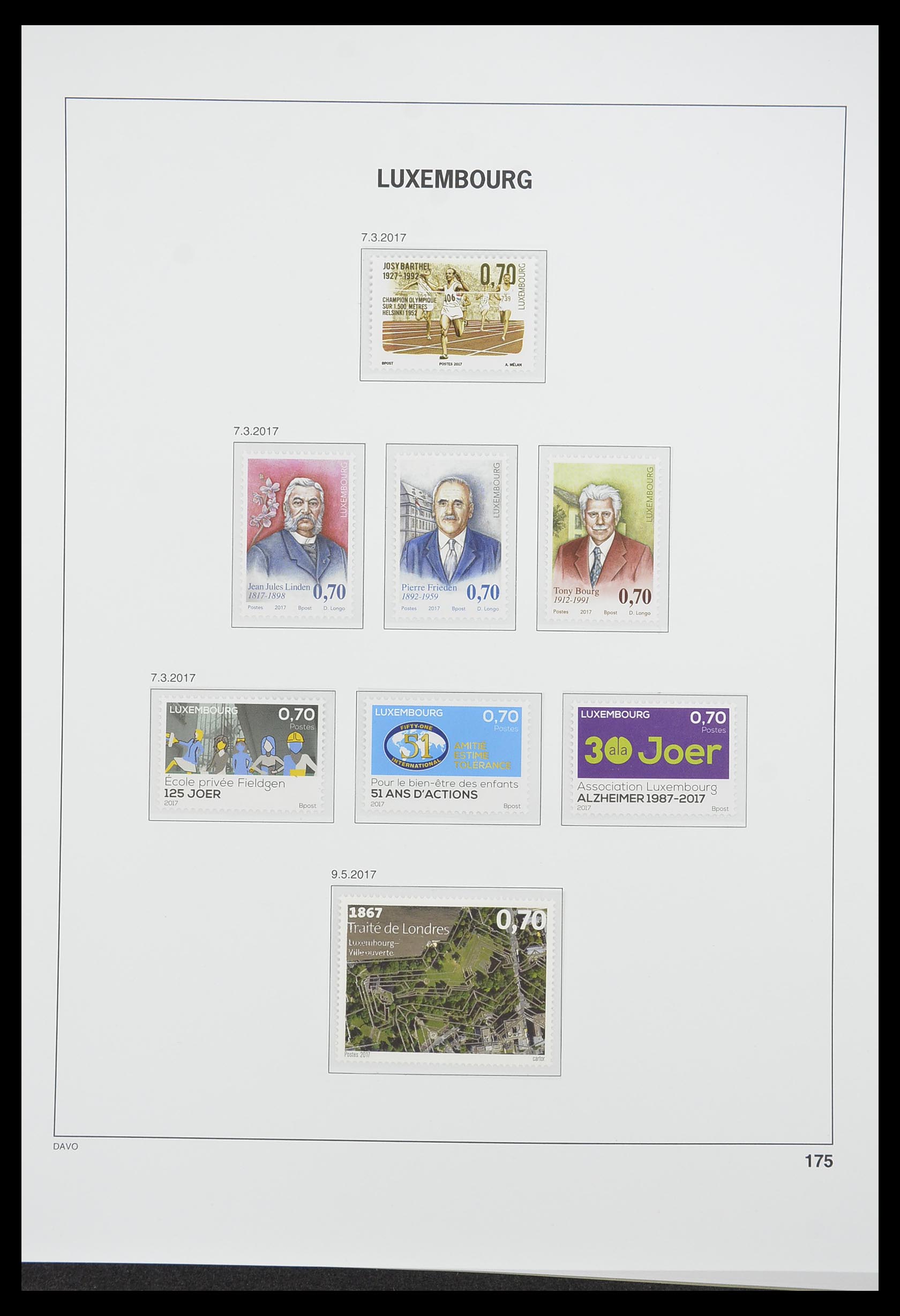 33774 239 - Stamp collection 33774 Luxembourg 1852-2018!