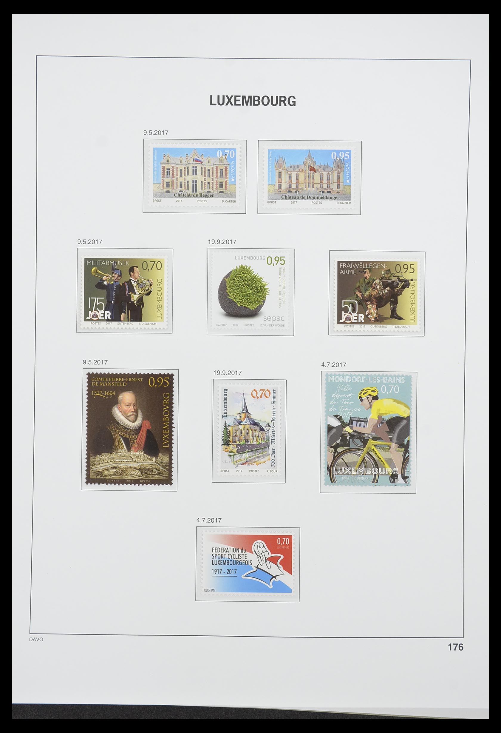 33774 240 - Stamp collection 33774 Luxembourg 1852-2018!