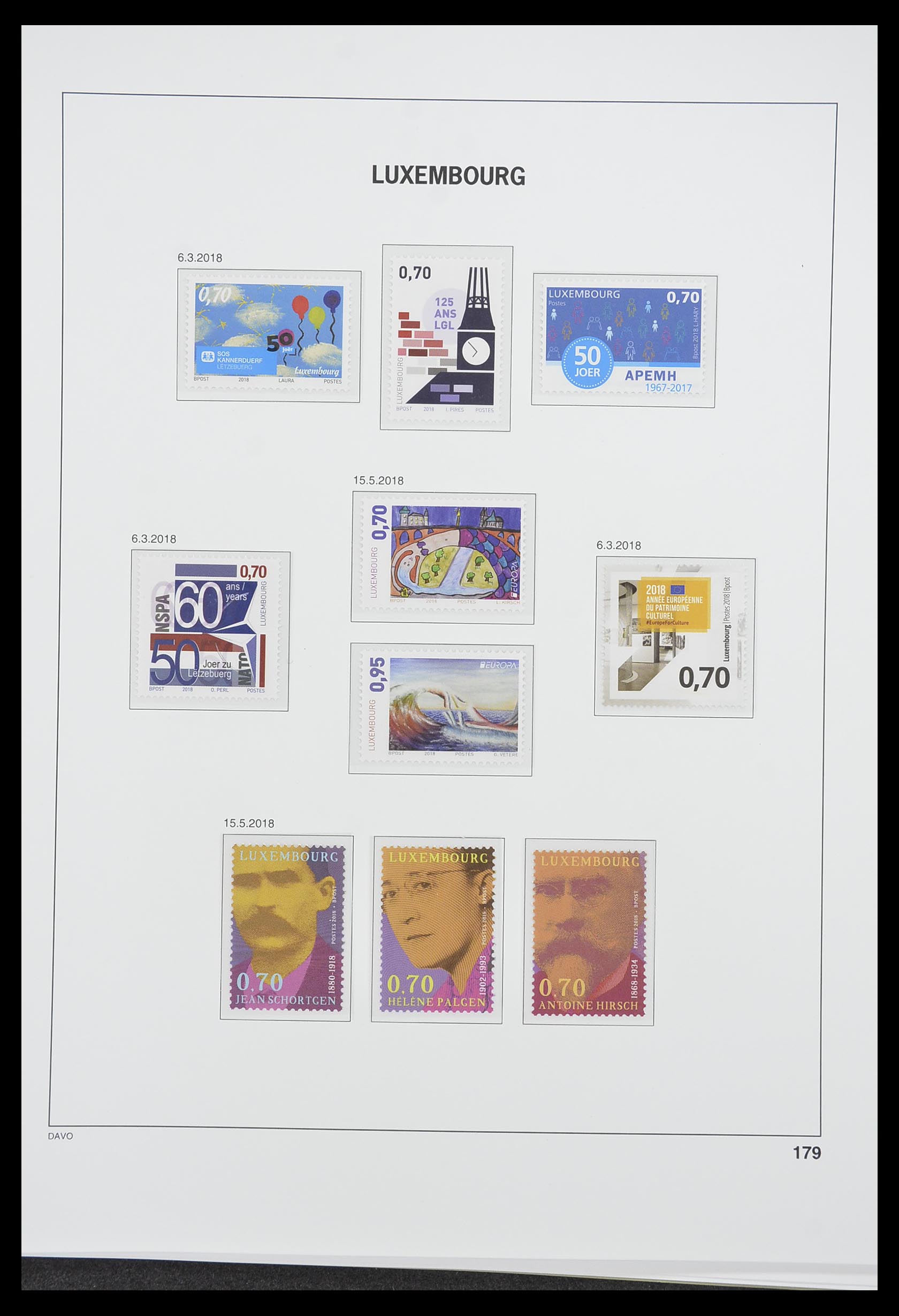 33774 247 - Stamp collection 33774 Luxembourg 1852-2018!