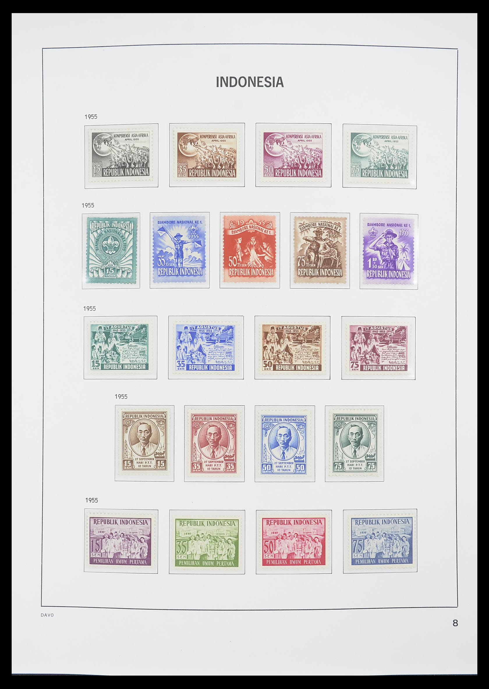 33777 008 - Stamp collection 33777 Indonesia 1949-1969.