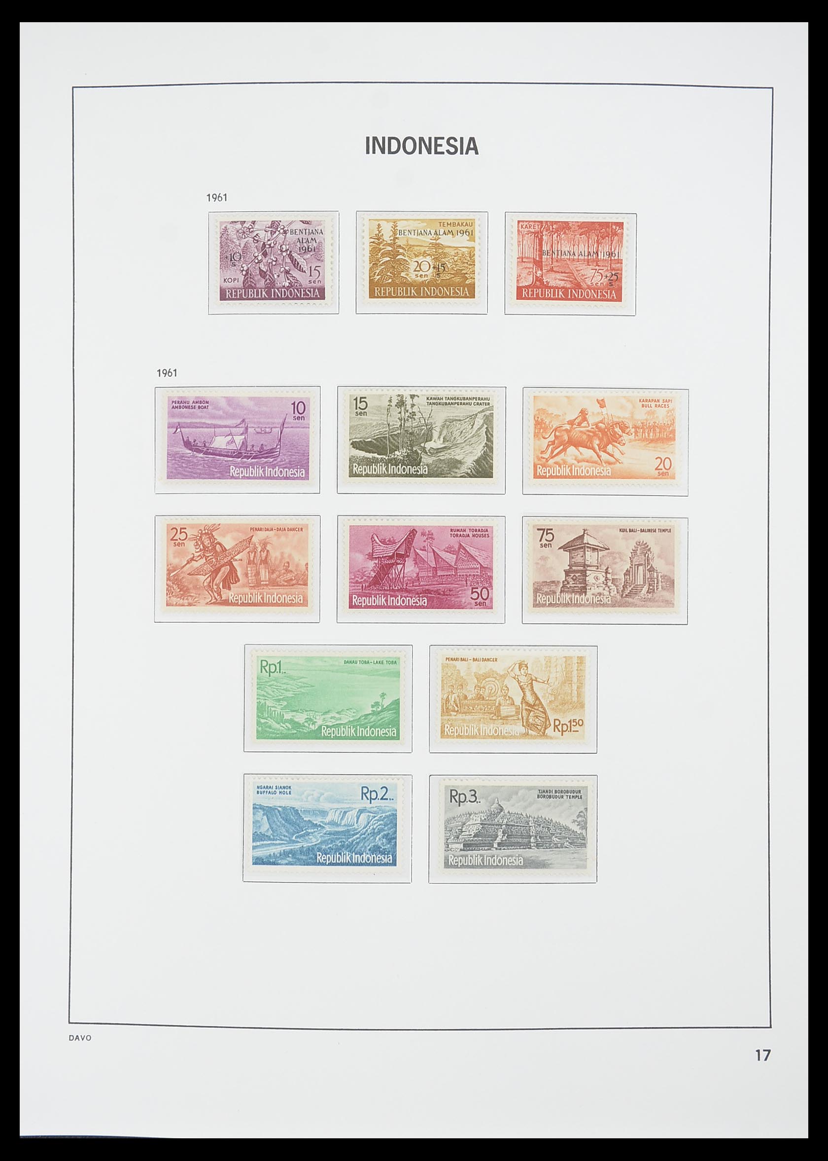 33777 017 - Postzegelverzameling 33777 Indonesië 1949-1969.
