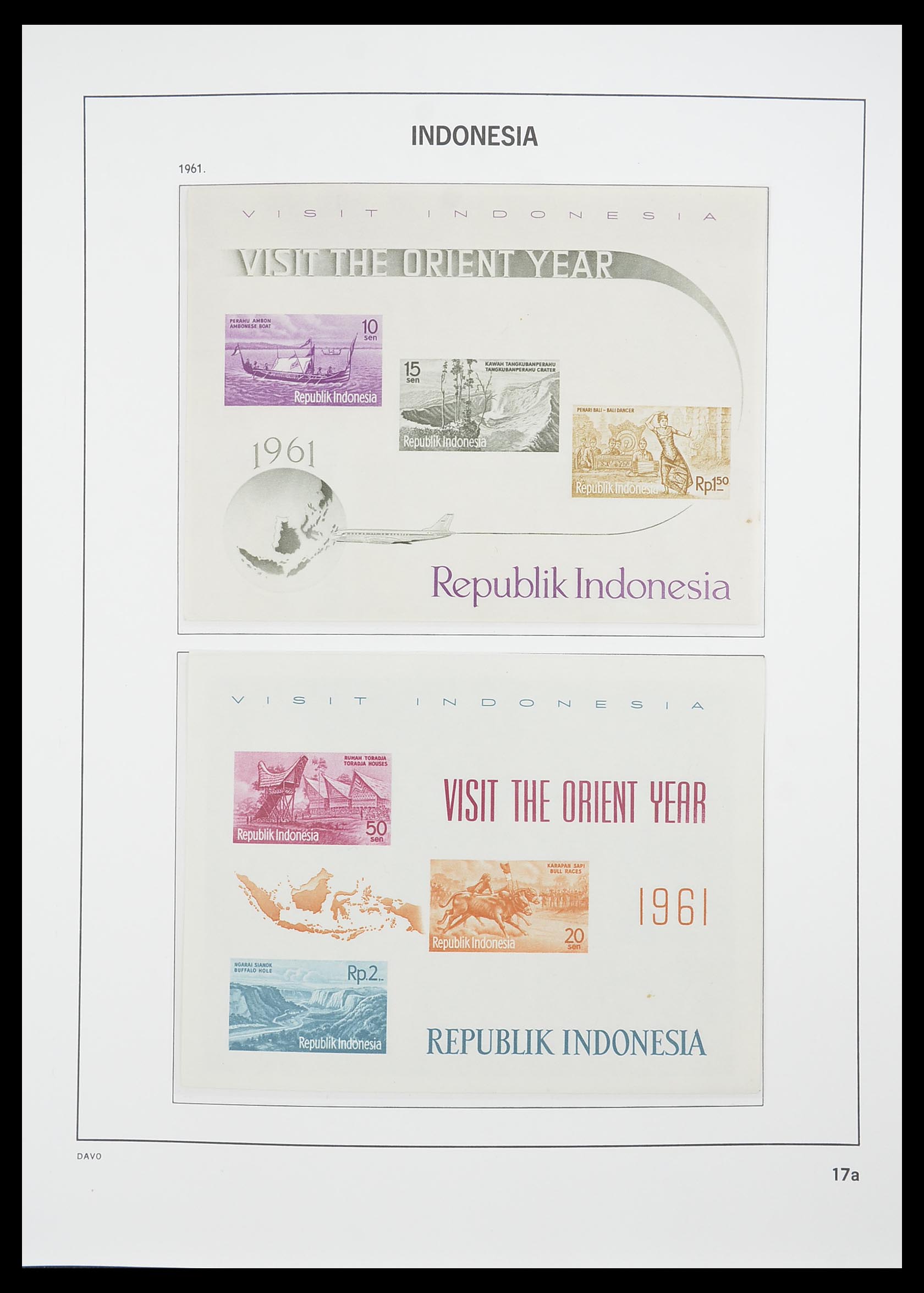 33777 018 - Postzegelverzameling 33777 Indonesië 1949-1969.