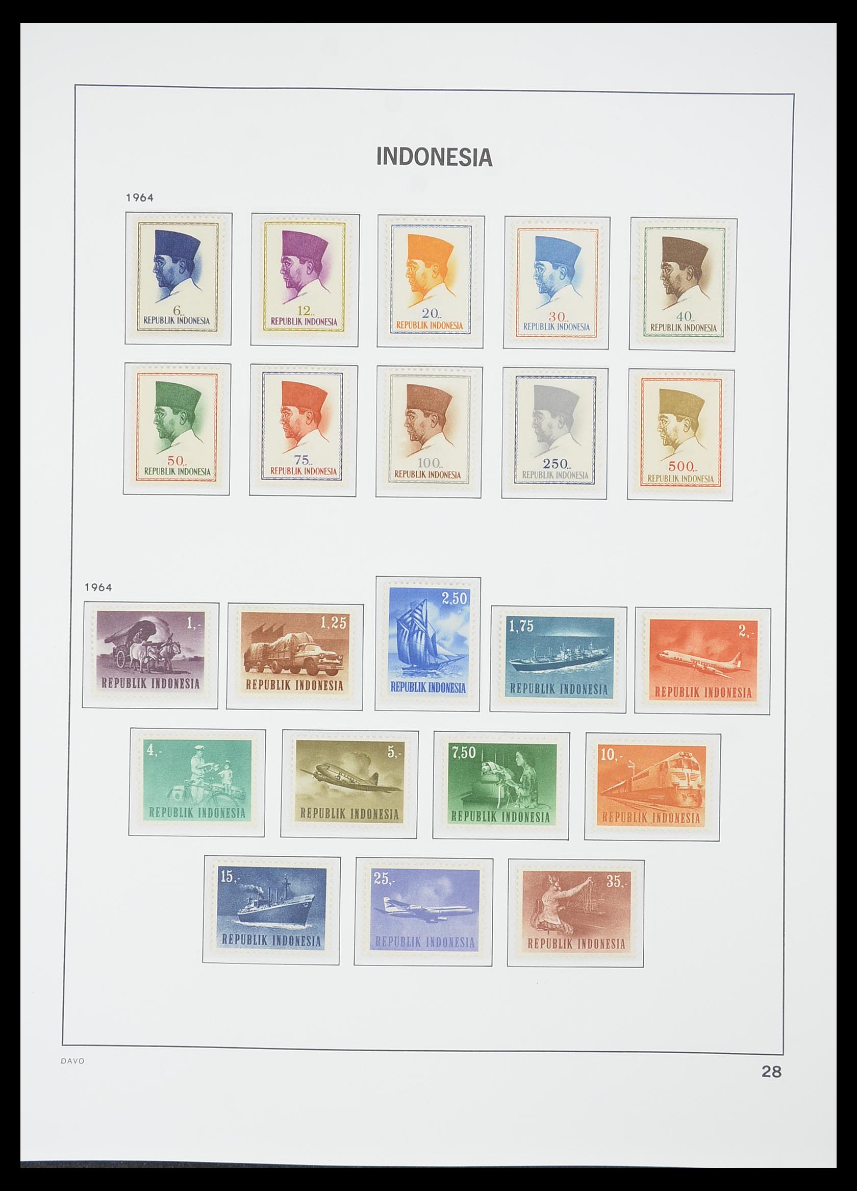 33777 030 - Stamp collection 33777 Indonesia 1949-1969.