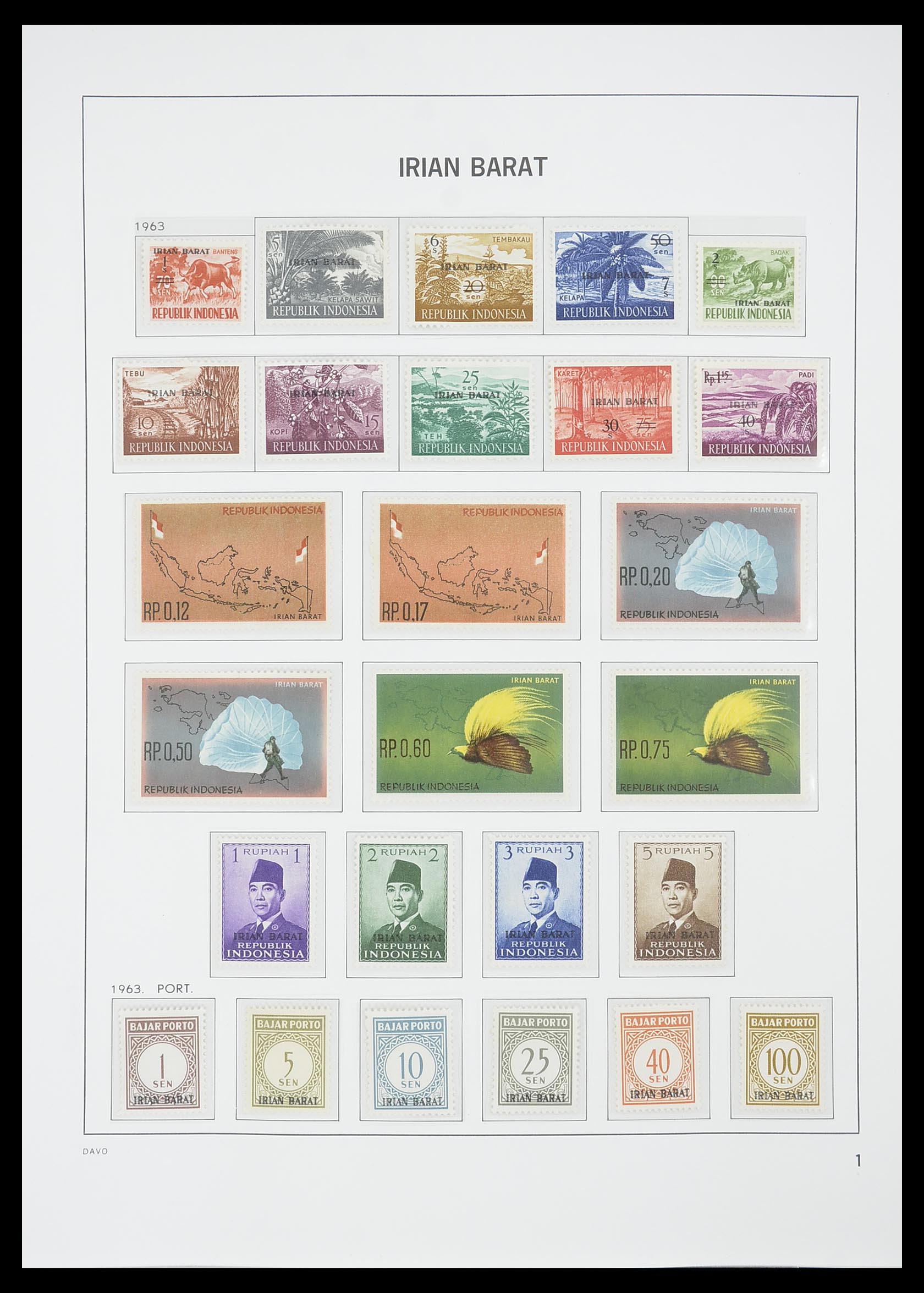 33777 049 - Postzegelverzameling 33777 Indonesië 1949-1969.