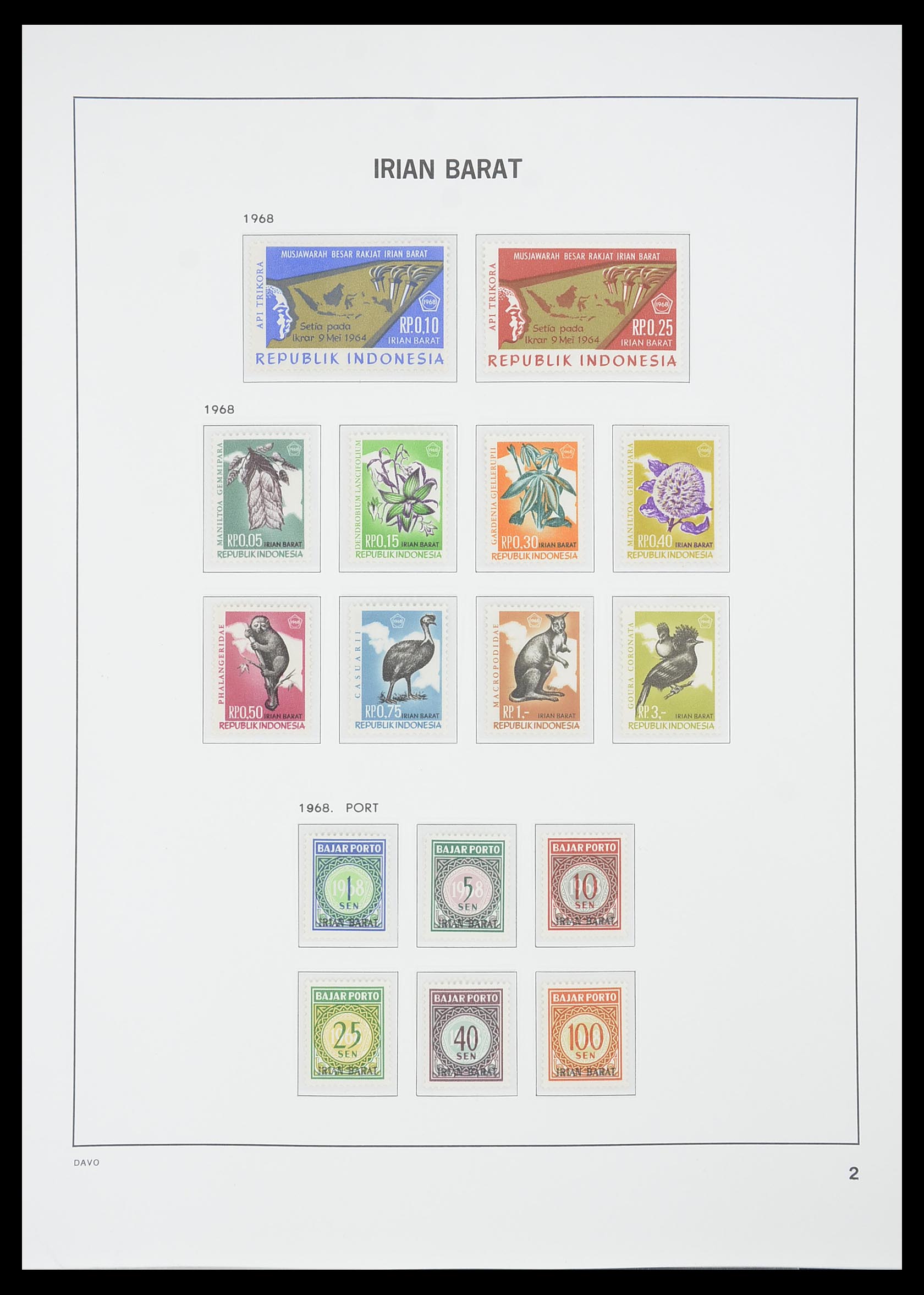 33777 050 - Postzegelverzameling 33777 Indonesië 1949-1969.