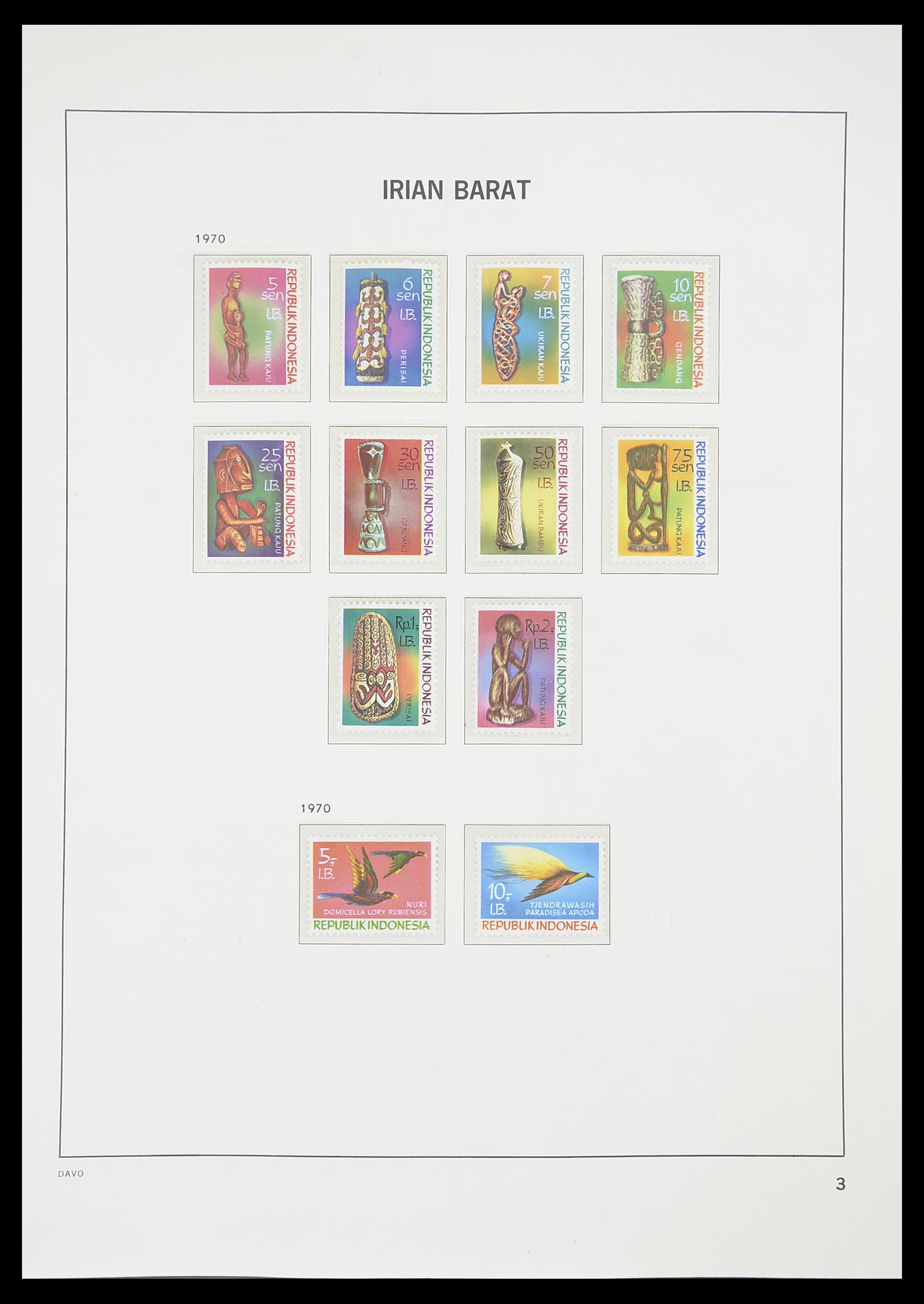 33777 051 - Postzegelverzameling 33777 Indonesië 1949-1969.