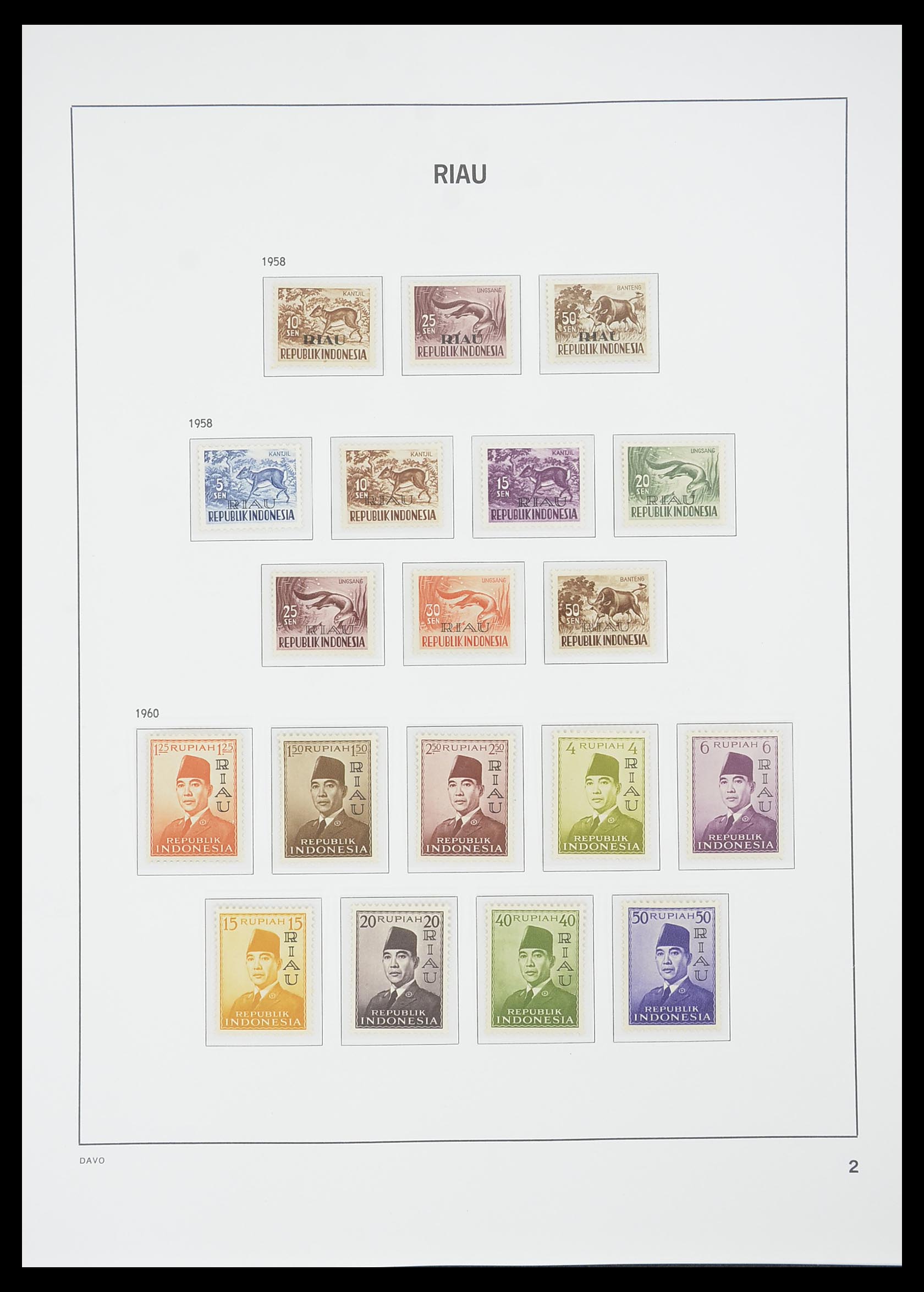 33777 054 - Postzegelverzameling 33777 Indonesië 1949-1969.