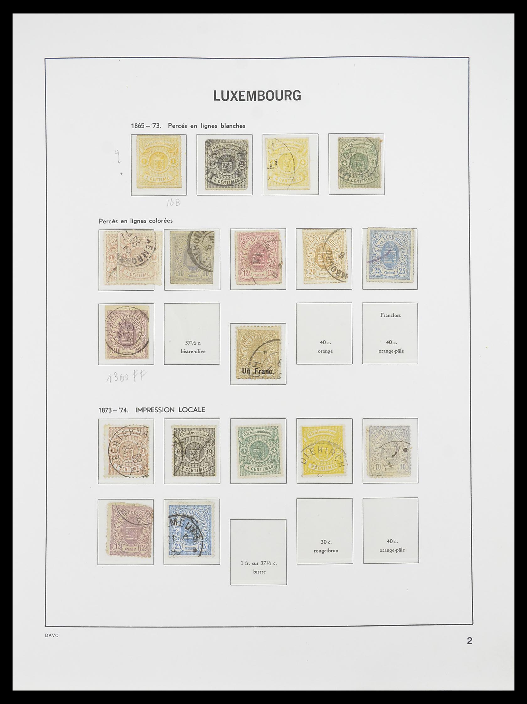 33778 002 - Stamp collection 33778 Luxembourg 1852-1992.