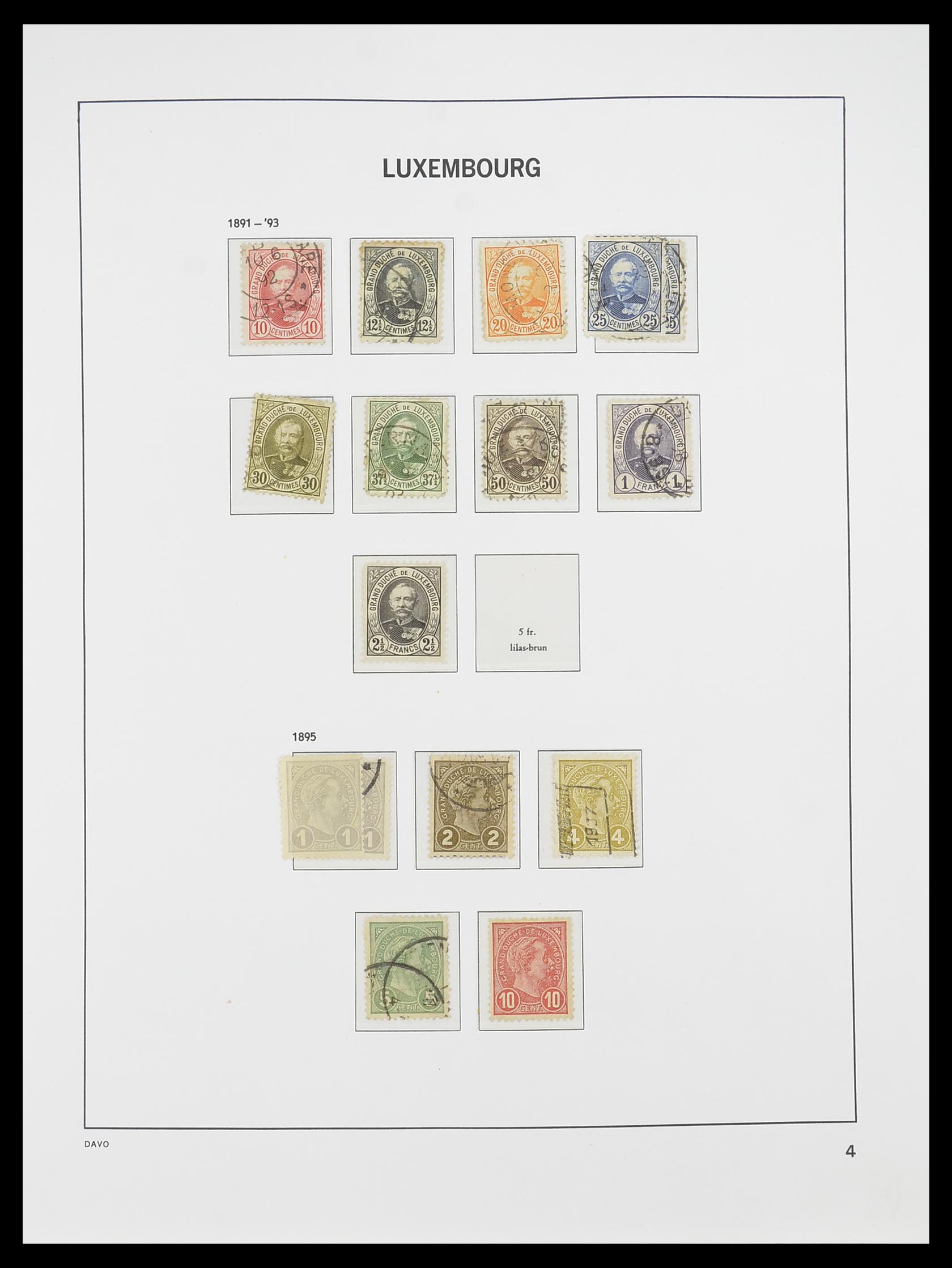 33778 004 - Stamp collection 33778 Luxembourg 1852-1992.