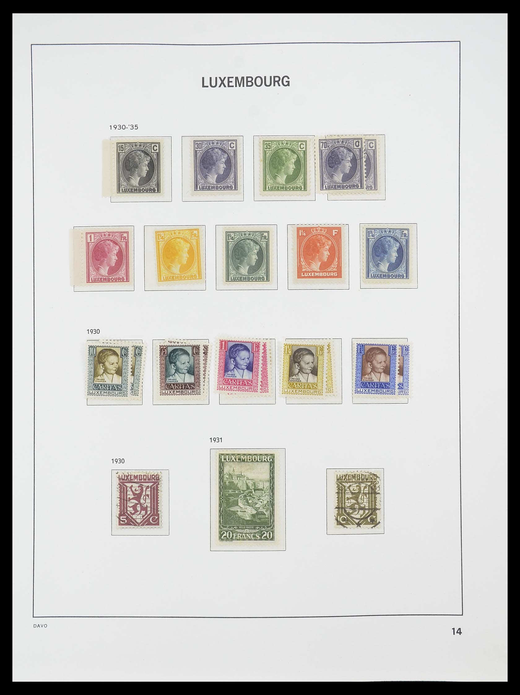 33778 014 - Stamp collection 33778 Luxembourg 1852-1992.