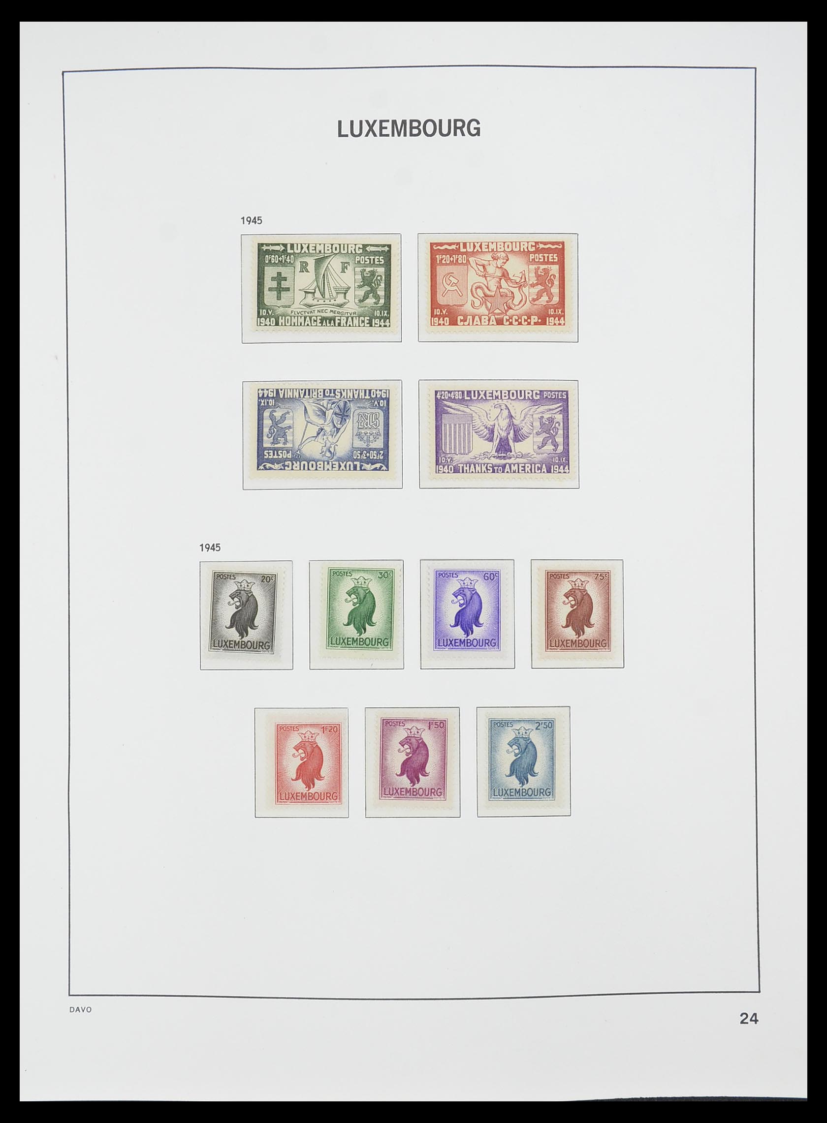 33778 024 - Stamp collection 33778 Luxembourg 1852-1992.