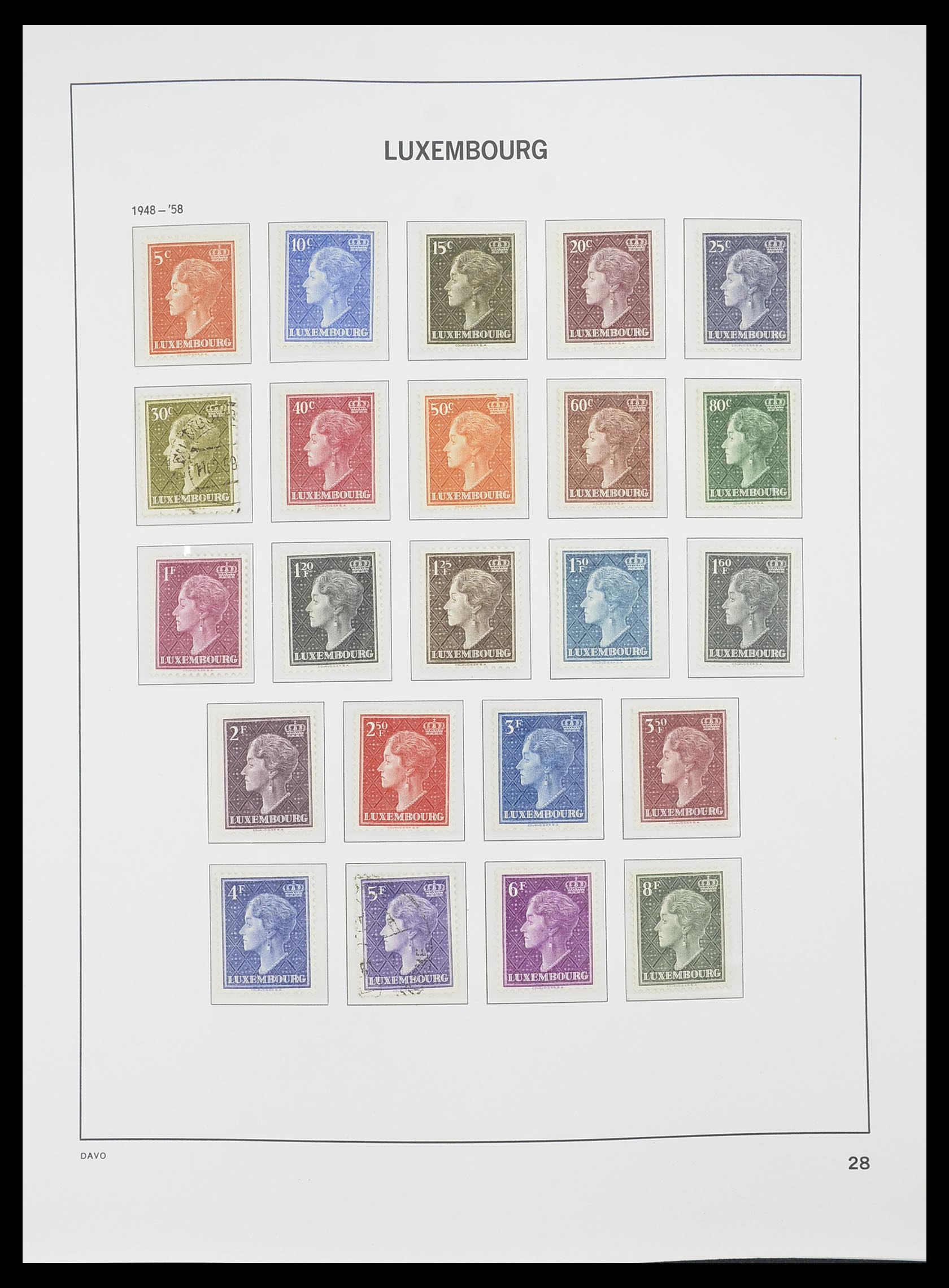 33778 029 - Stamp collection 33778 Luxembourg 1852-1992.