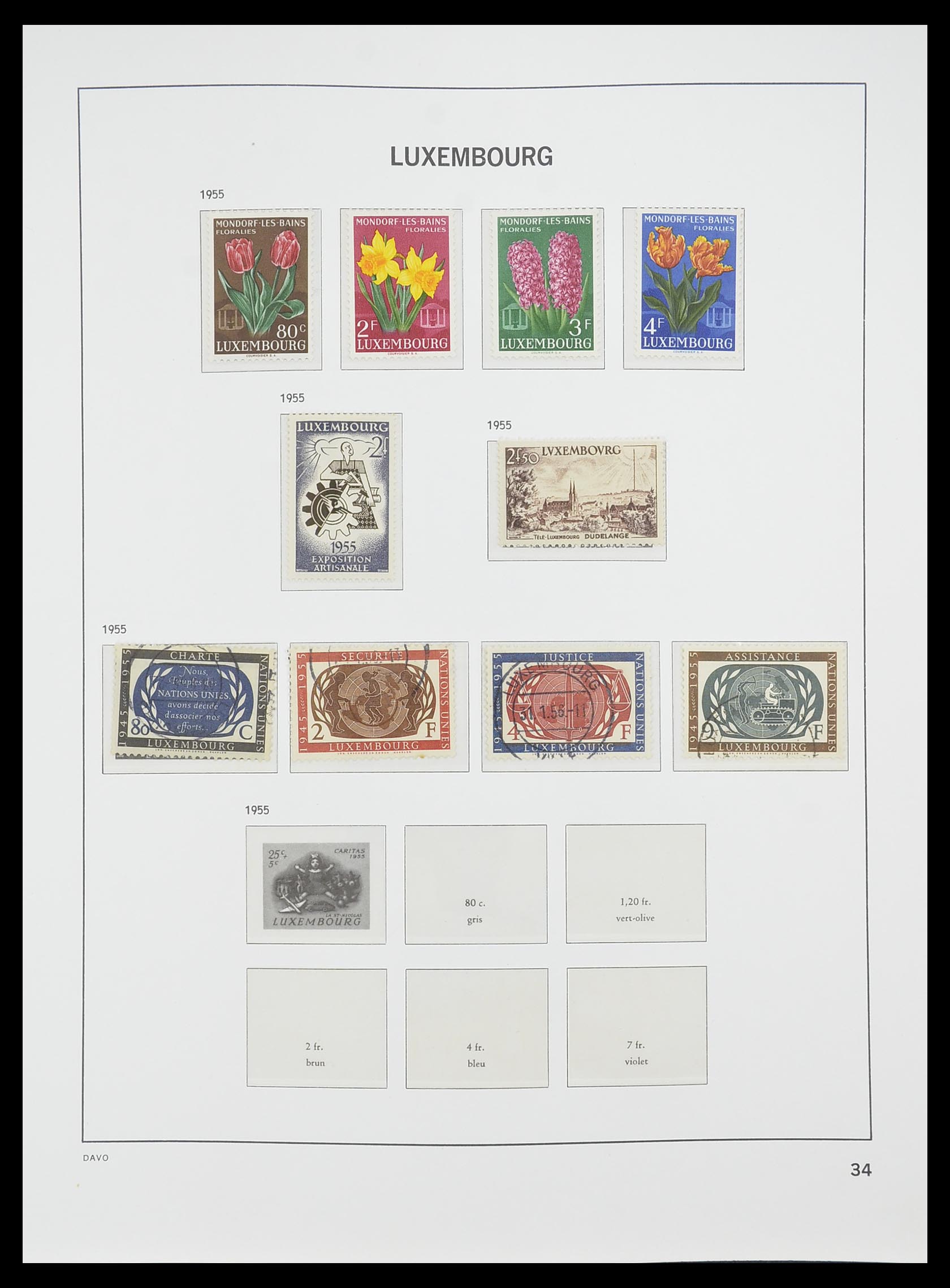 33778 035 - Stamp collection 33778 Luxembourg 1852-1992.