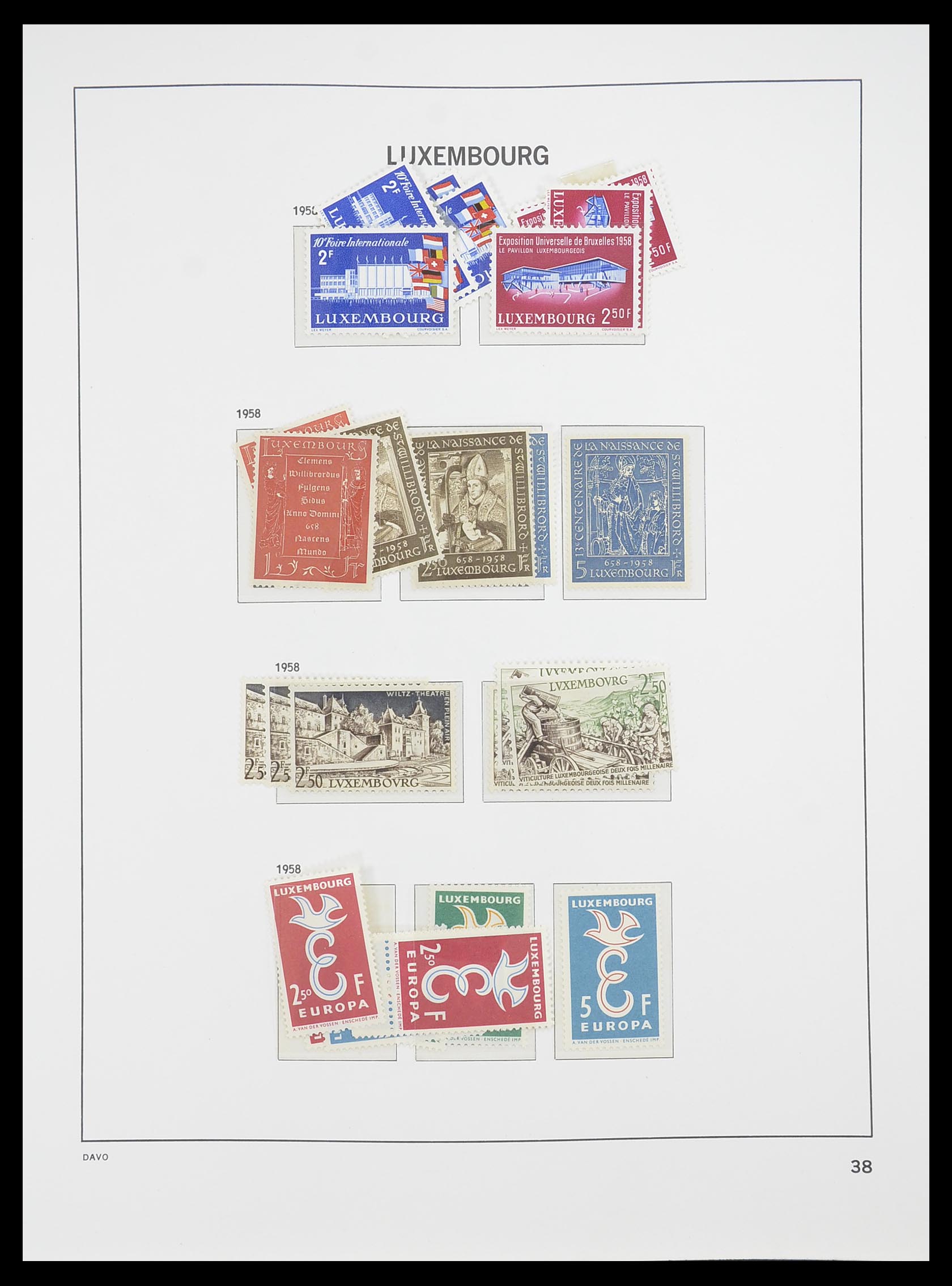 33778 039 - Stamp collection 33778 Luxembourg 1852-1992.