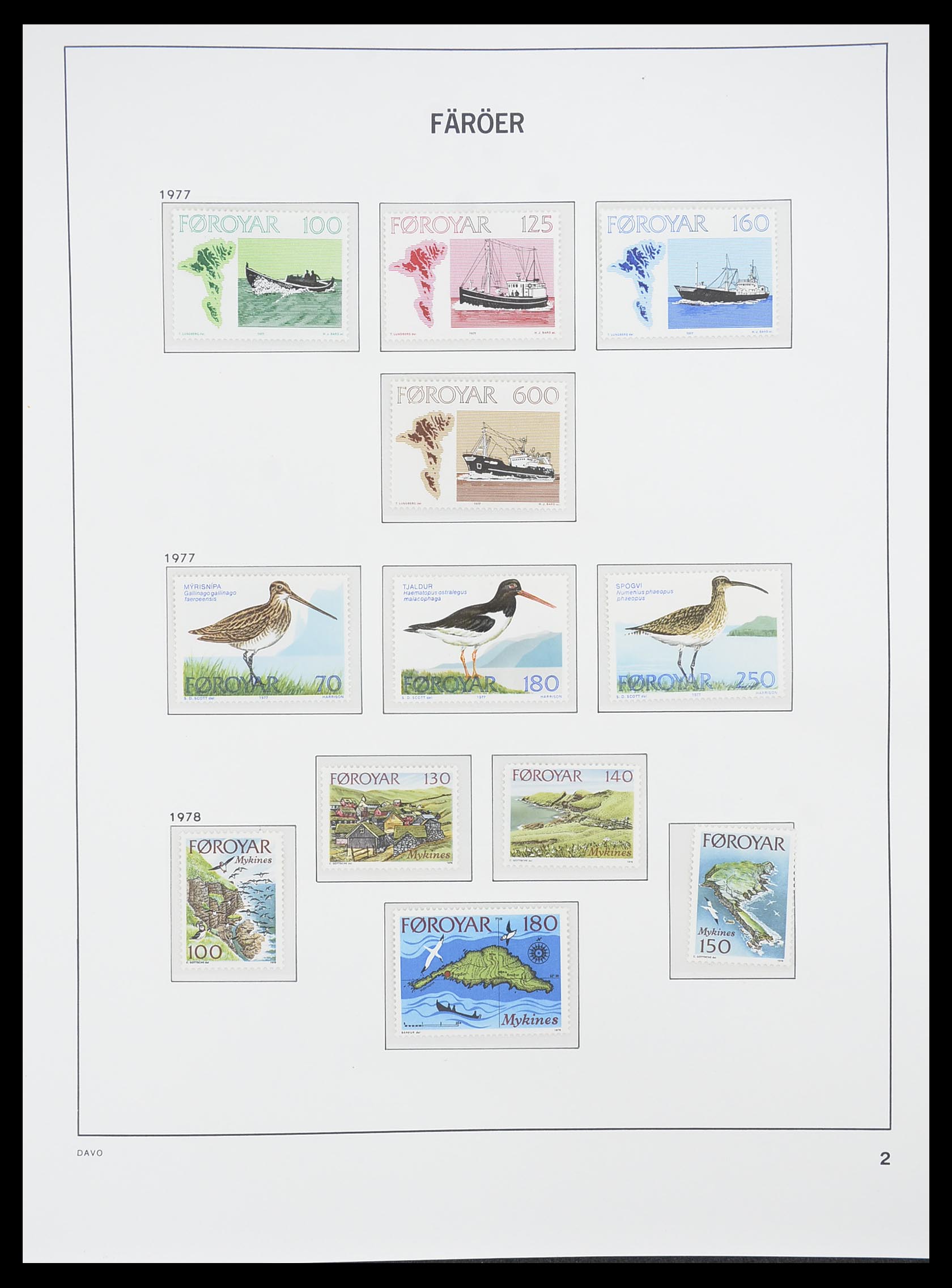 33779 002 - Postzegelverzameling 33779 Faeroer 1975-2006.