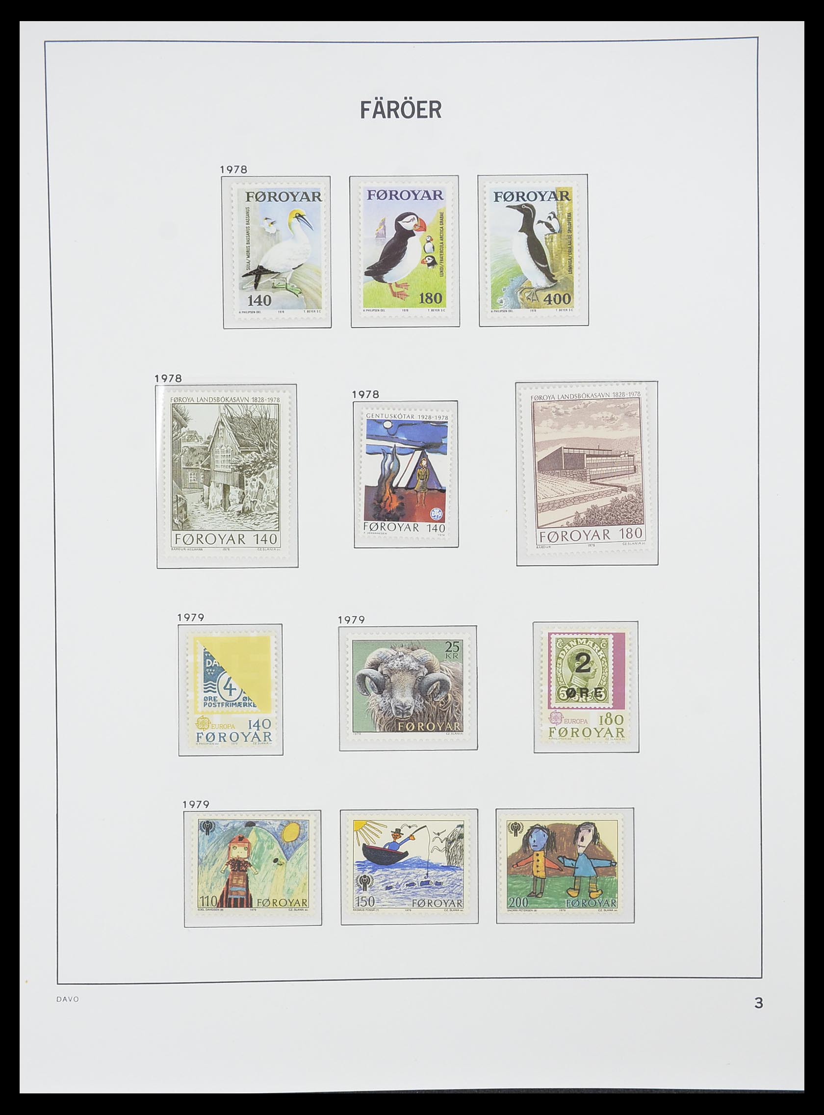 33779 003 - Postzegelverzameling 33779 Faeroer 1975-2006.