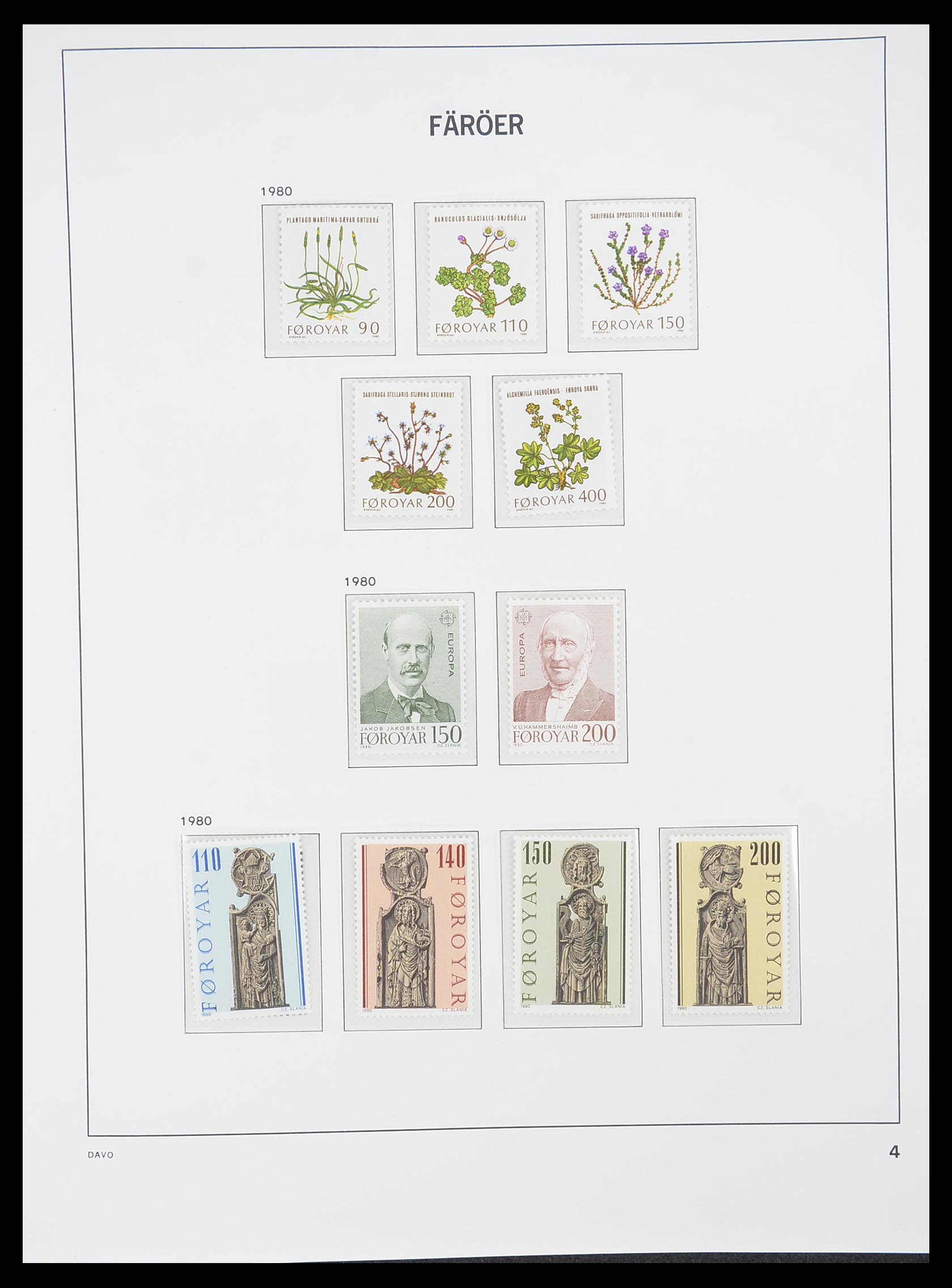 33779 004 - Postzegelverzameling 33779 Faeroer 1975-2006.