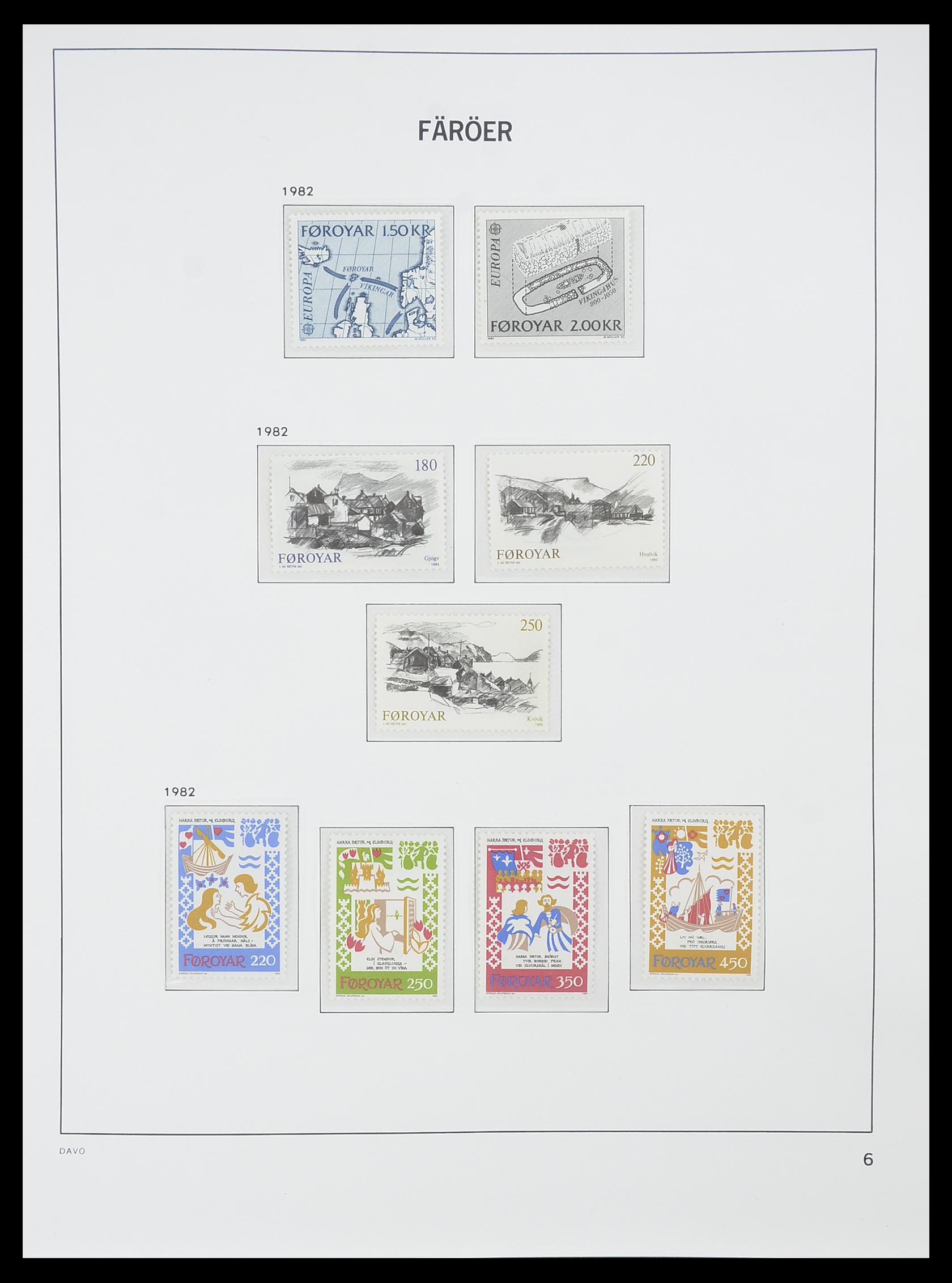 33779 006 - Stamp collection 33779 Faroe Islands 1975-20006.