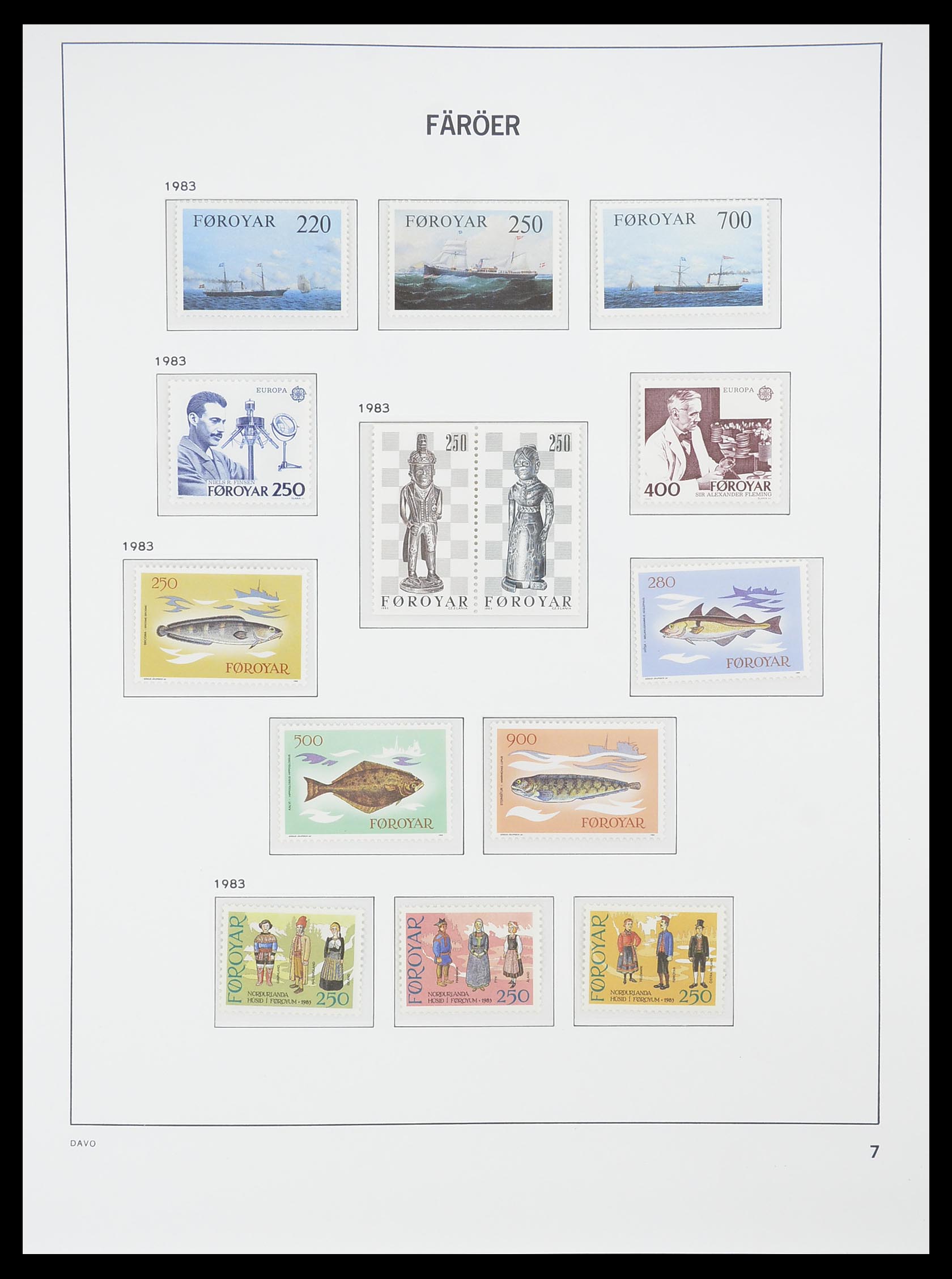 33779 007 - Postzegelverzameling 33779 Faeroer 1975-2006.