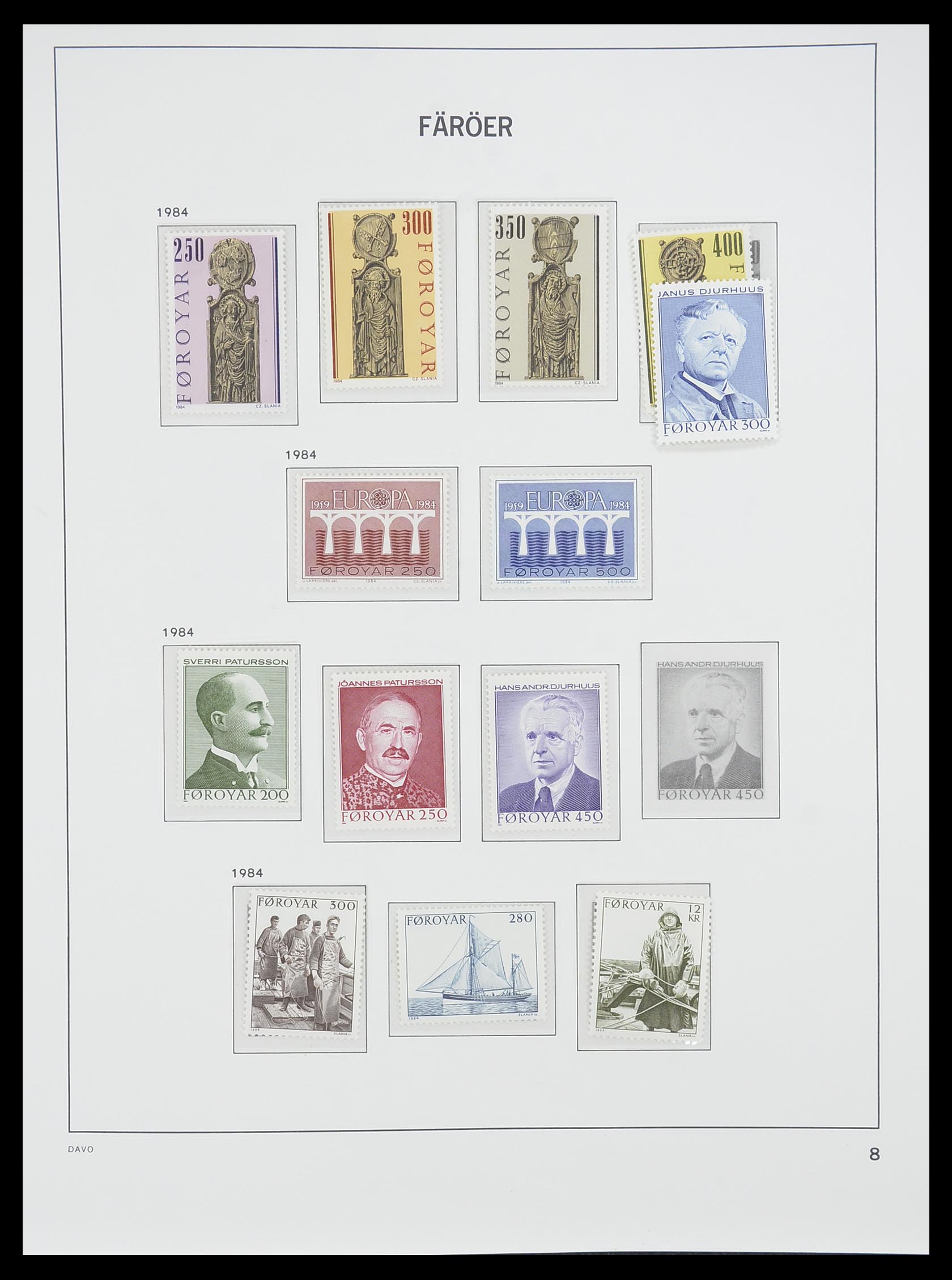 33779 008 - Postzegelverzameling 33779 Faeroer 1975-2006.