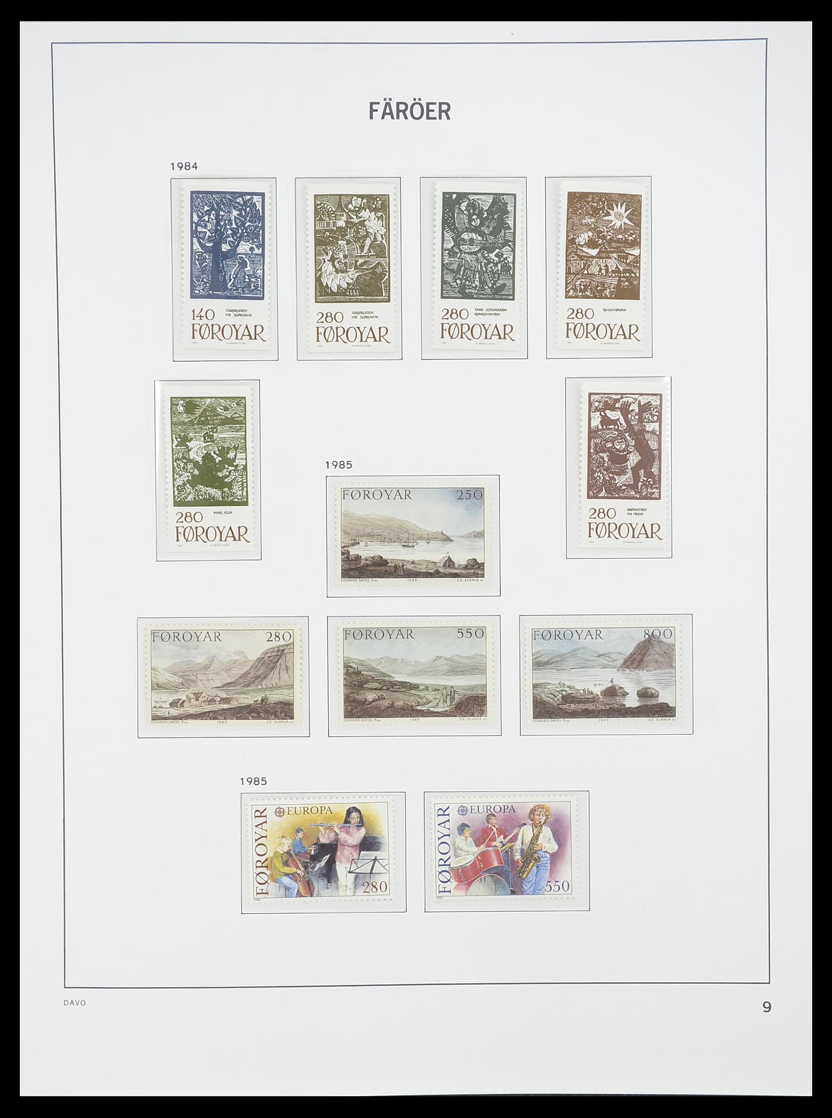 33779 009 - Postzegelverzameling 33779 Faeroer 1975-2006.