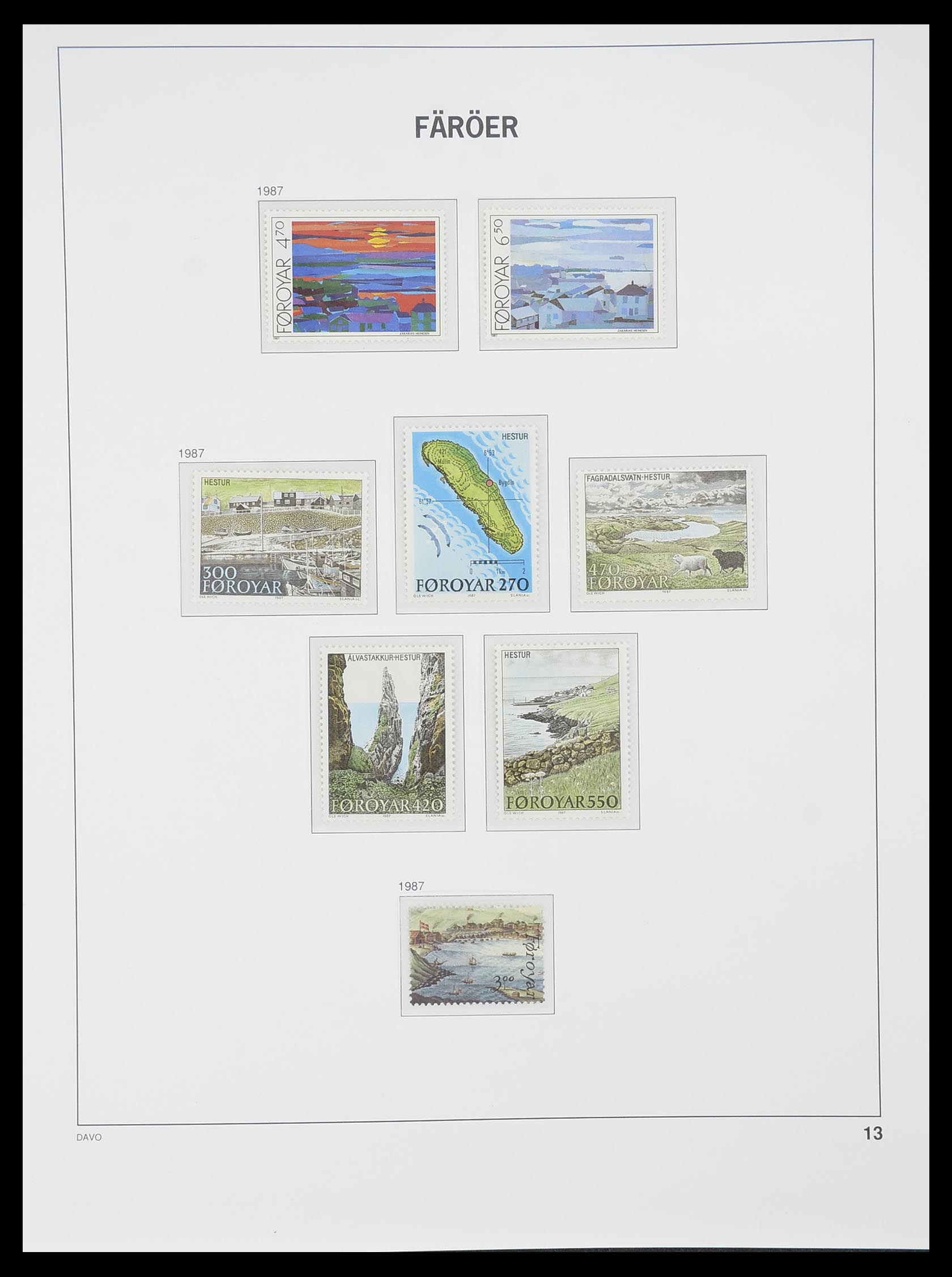 33779 013 - Postzegelverzameling 33779 Faeroer 1975-2006.