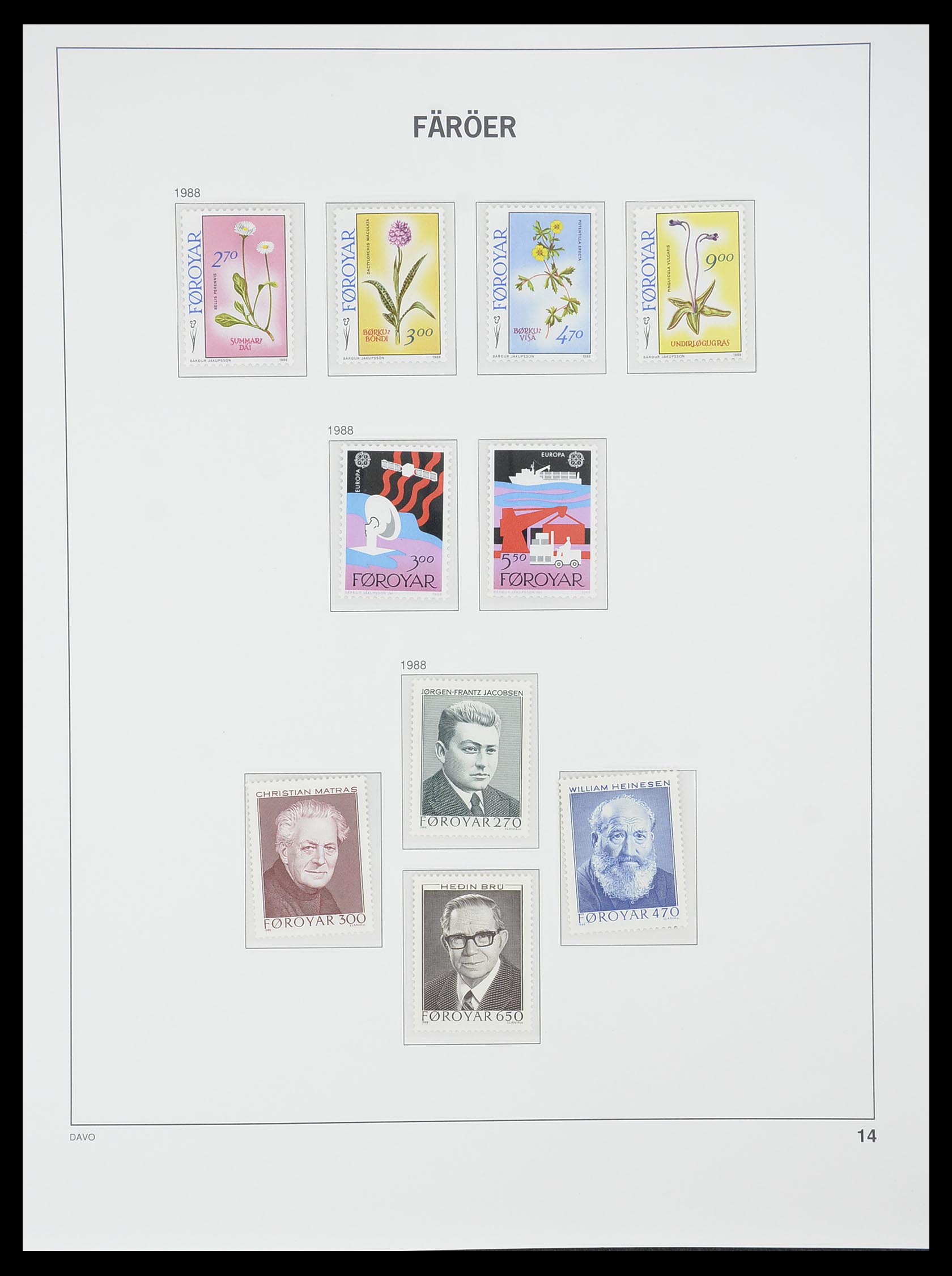 33779 014 - Postzegelverzameling 33779 Faeroer 1975-2006.