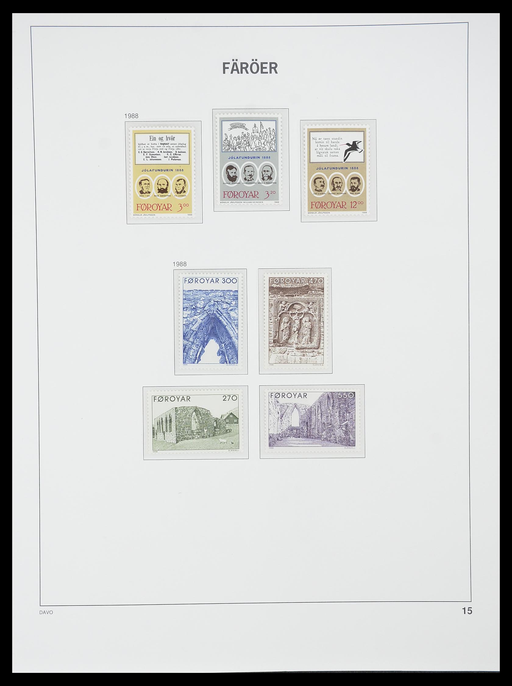 33779 015 - Stamp collection 33779 Faroe Islands 1975-20006.